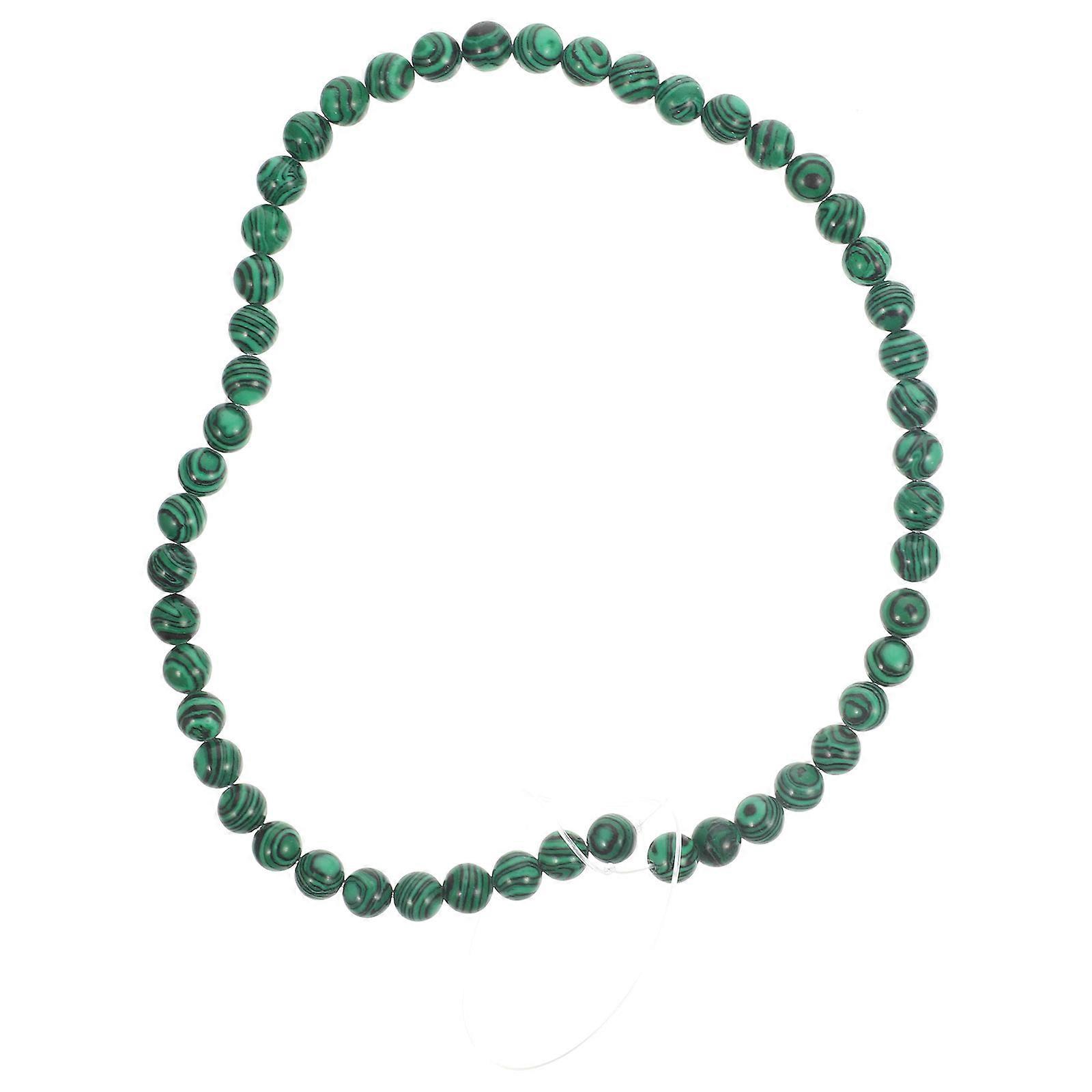 Natural Stone Beads Round Loose Beads for Bracelet Making 4Pcs 1 Strip