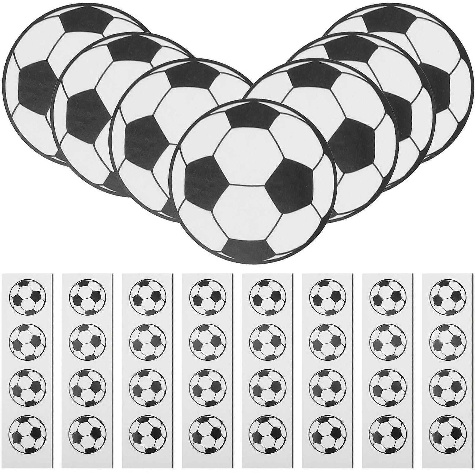 Decorative Soccer Stickers for Sealing Use 100Pcs Copper Plate Paper