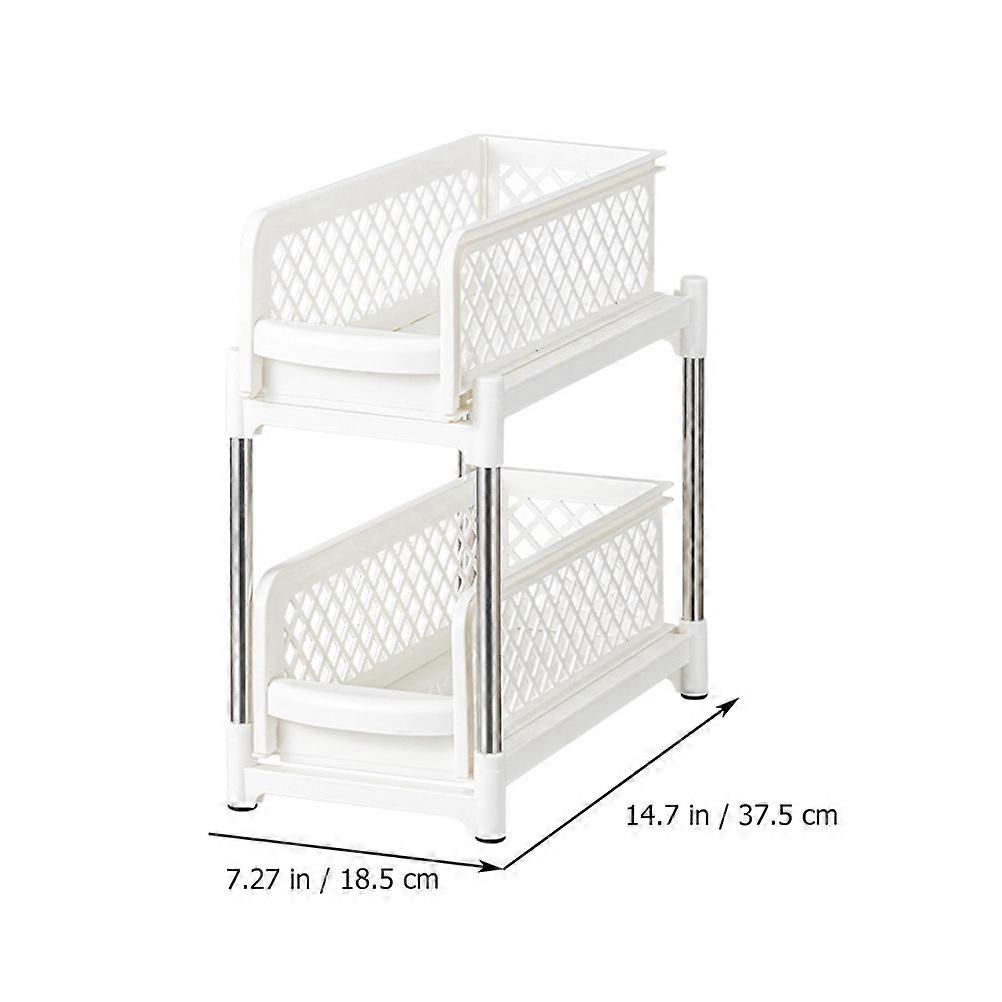 Professional Seasoning Rack Double Layer Organizer for Bathroom Storage