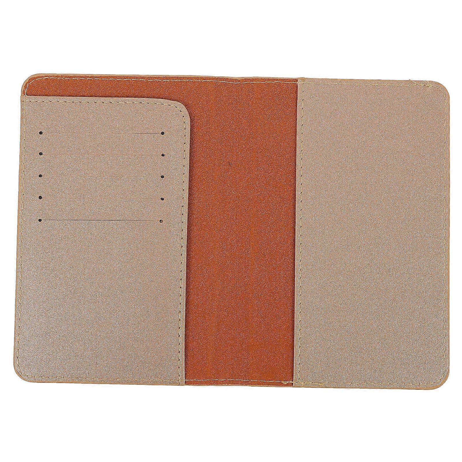 Khaki Passport Protective Cover Practical Protective Sleeve for Protection Use 1Pcs