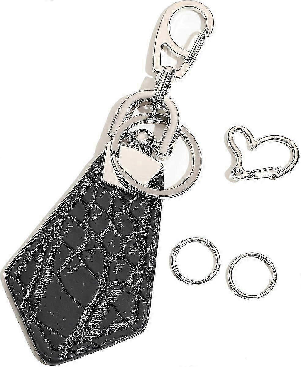 Leather Keychain,Car Keychain,Keychain for Men,Unisex Keychain,Crocodile Grain Leather Keychain,keychains for car keys
