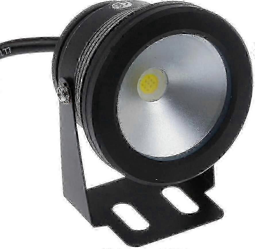 10w 12v שחור ip68 עמיד למים עם שיטפון אור מתחת למים לתאורת בריכת שחייה, לבן קריר