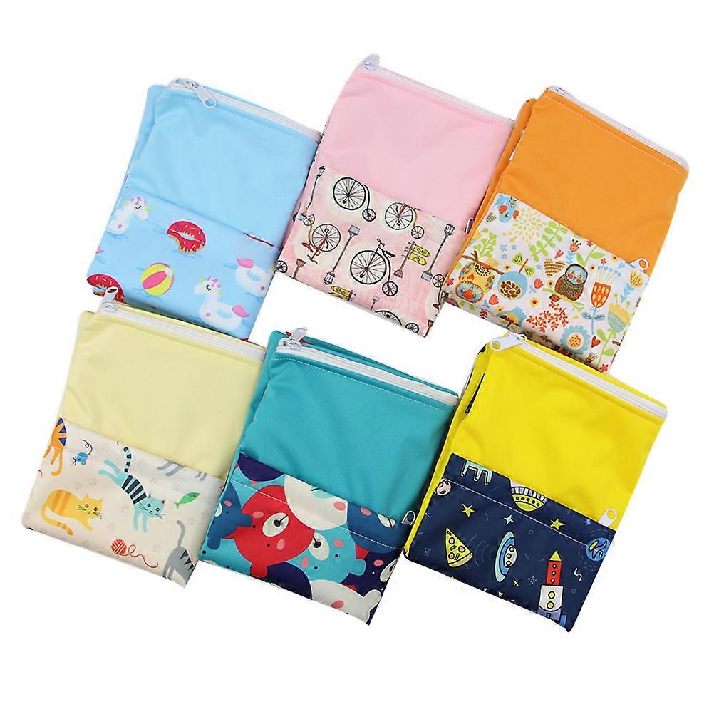 Diaper Wet Bag Cloth Diaper Bag for Holding Wet Cloth with Multi Pattern