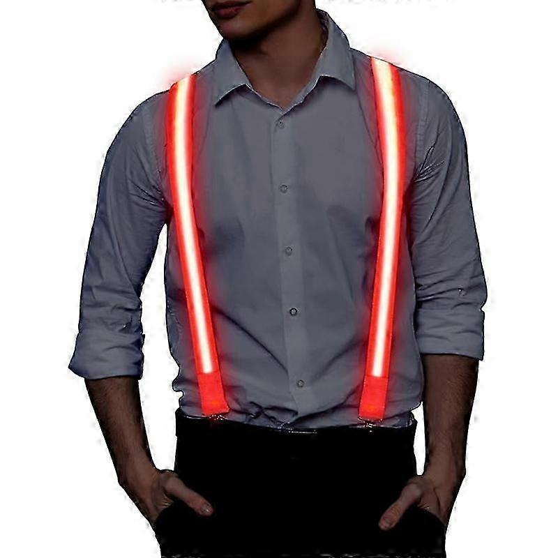Light Up Suspenders LED Party Supplies Glow in the Dark-2025-ss