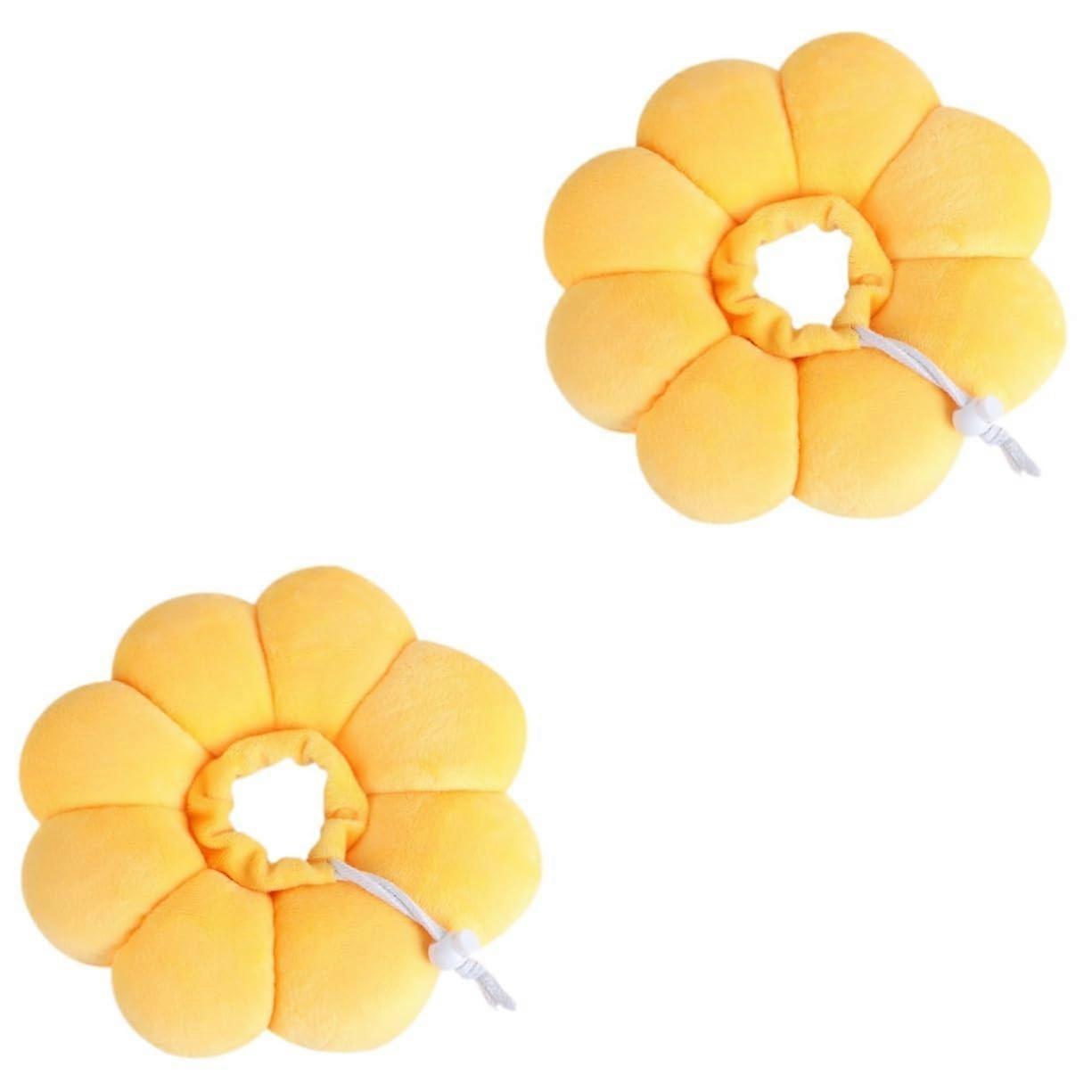 Cat Recovery Collar FlowerShaped Set Of 2 LickingPrevention Design Comfortable Fit Cats And Dogs Size XS