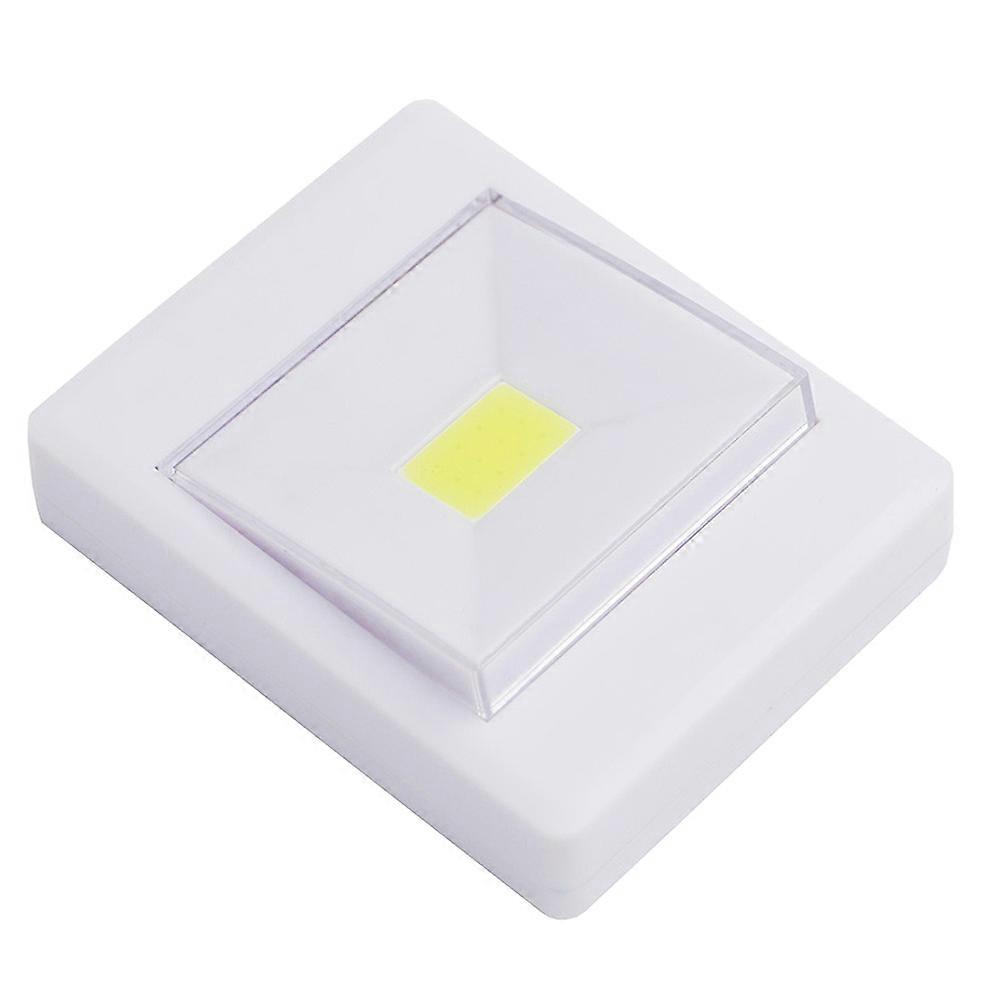 Battery Operated Cob LED Wall Switch Light for Lighting 3Pcs White
