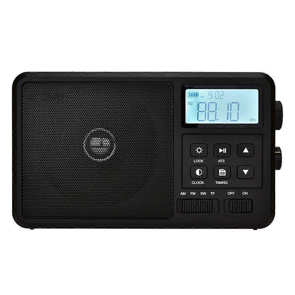 Tragbares Internetradio mit FM-Bluetooth-Radio, Lautsprecher, LCD-Bildschirm, Wecker, Sleep-Timer, EU-Stecker