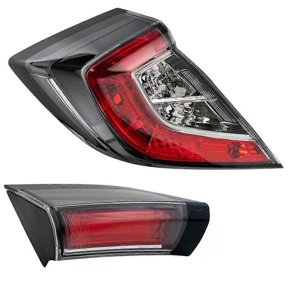 Apply Left/Right Side Tail Lamp FOR Honda Civic Type R Hatchback 2017 2018 2019 2020 2021 Rear Tail Light Brake Lamp with
