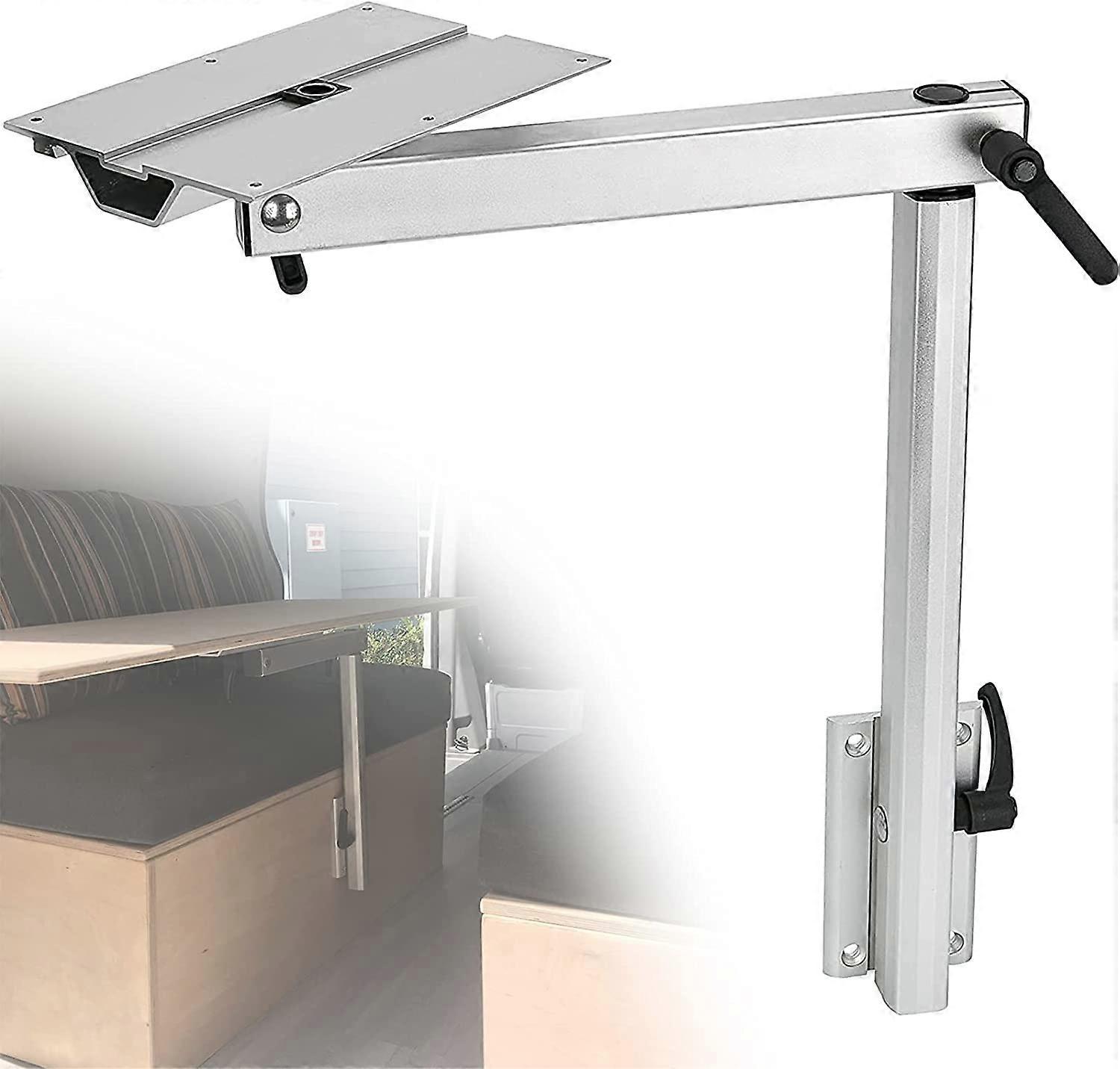 Removable Table Leg Laptop Table Leg Adjustable Height 360 Degree Rotatable Aluminum Alloy For RV Caravan Motorhome