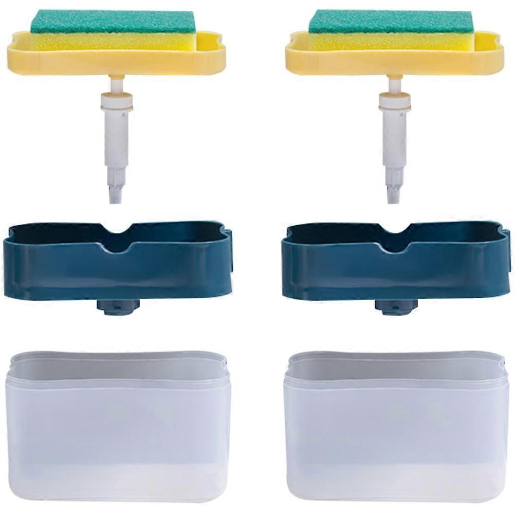 Kitchen Soap Box Automatic Liquid Adding Box Manual Dispenser 2Sets