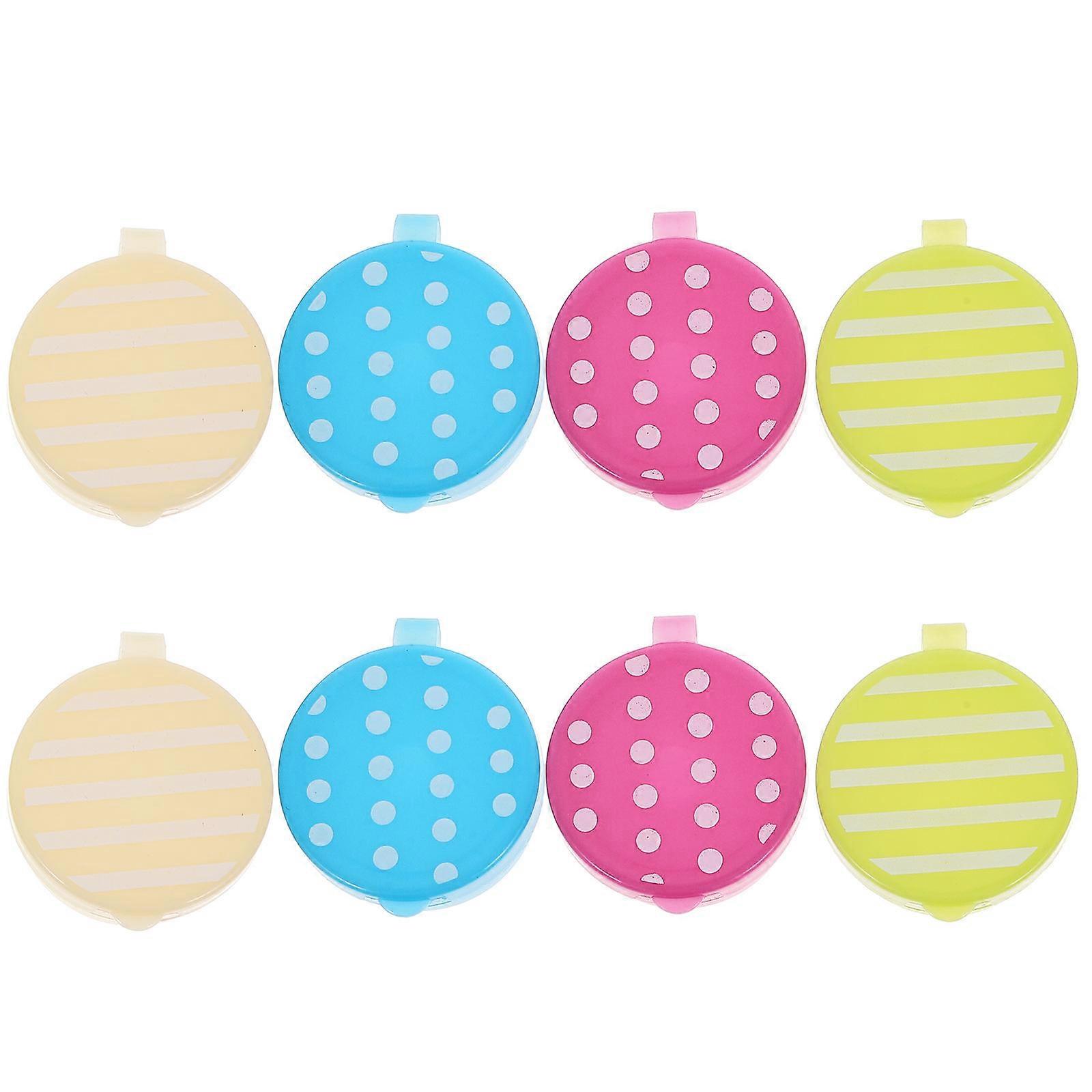 Condiments Containers Small Salad Dressing Container 8Pcs Assorted Color Lightweight Design Perfect For Picnic Use
