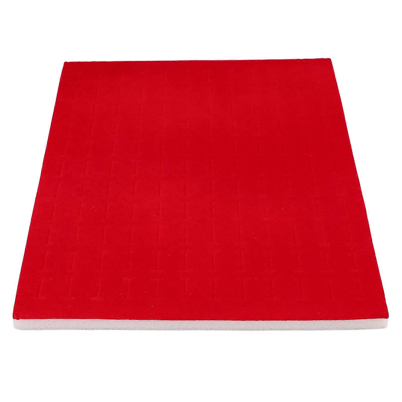 Red Foam Jewelry Insert for Ring Display with 4Pcs Sponge Pads
