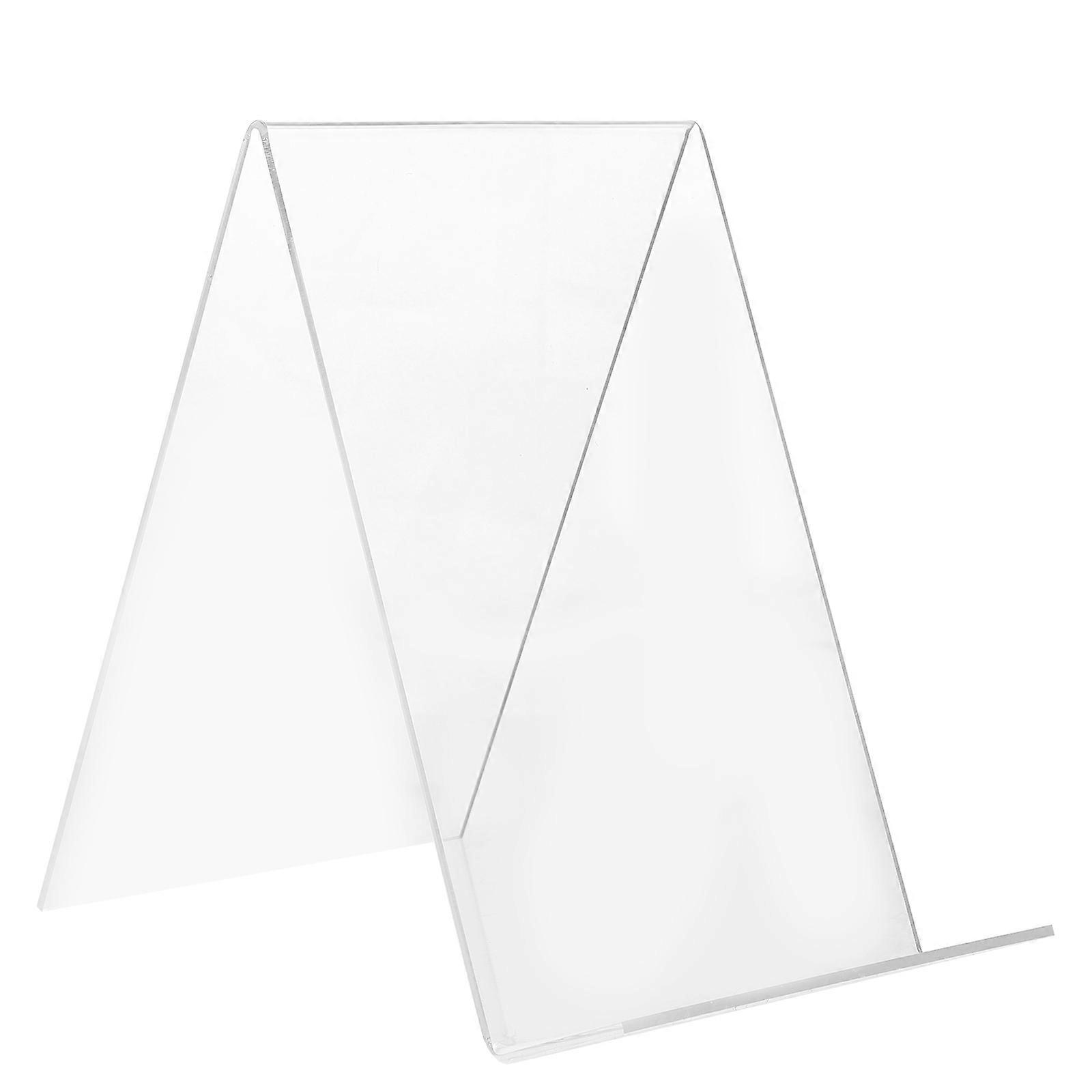 Desktop Clear Bookshelf for Display 2Pcs Transparent Acrylic Book Rack