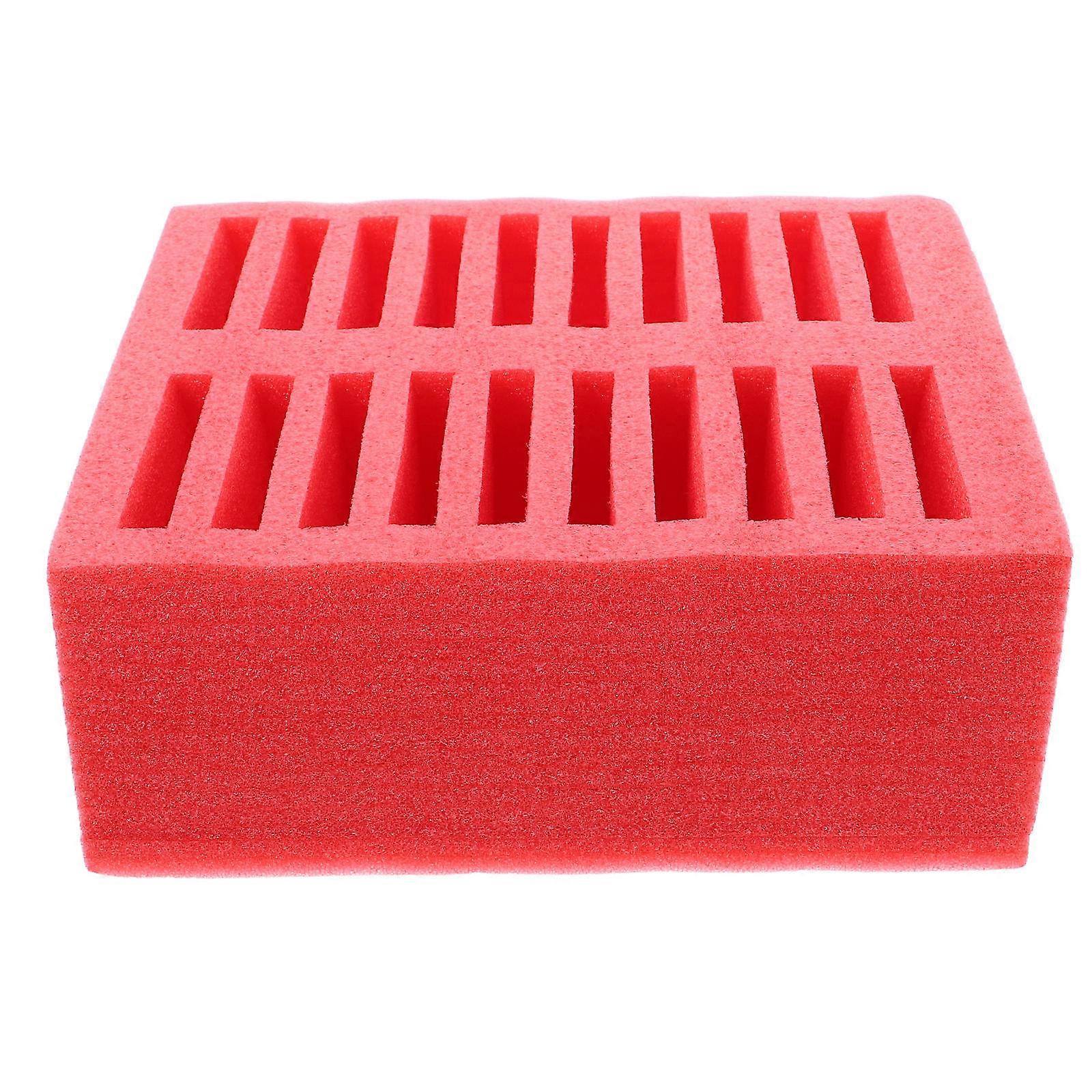 Foam Case Inserts for Phone Storage 2Pcs Red Pearl Cotton Organizer