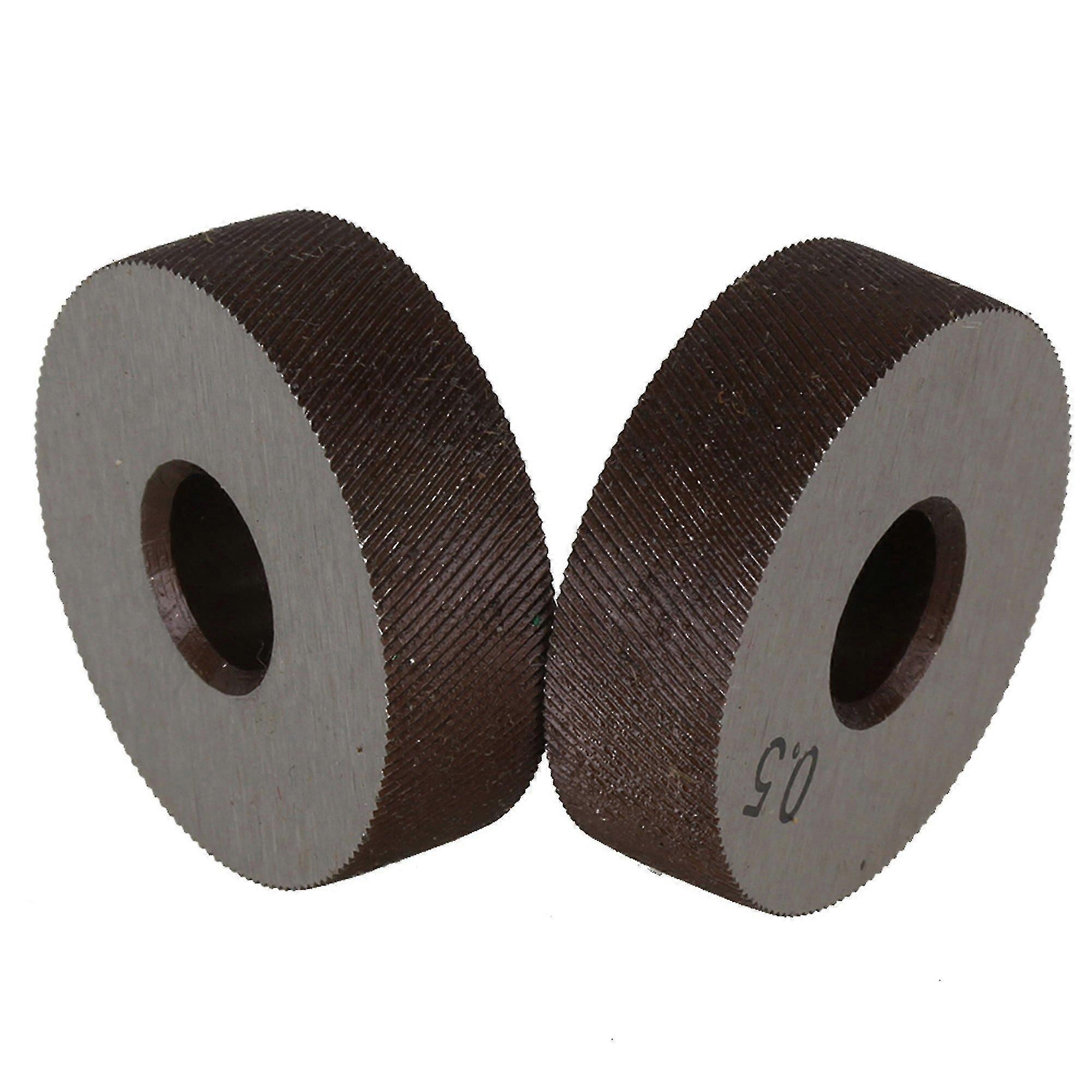 Pulleys, Blocks Sheaves 2pcs Durable Hss Diagonal Coarse Linear Knurl 0.5mm Pitch Single Wheel 26mm Dia
