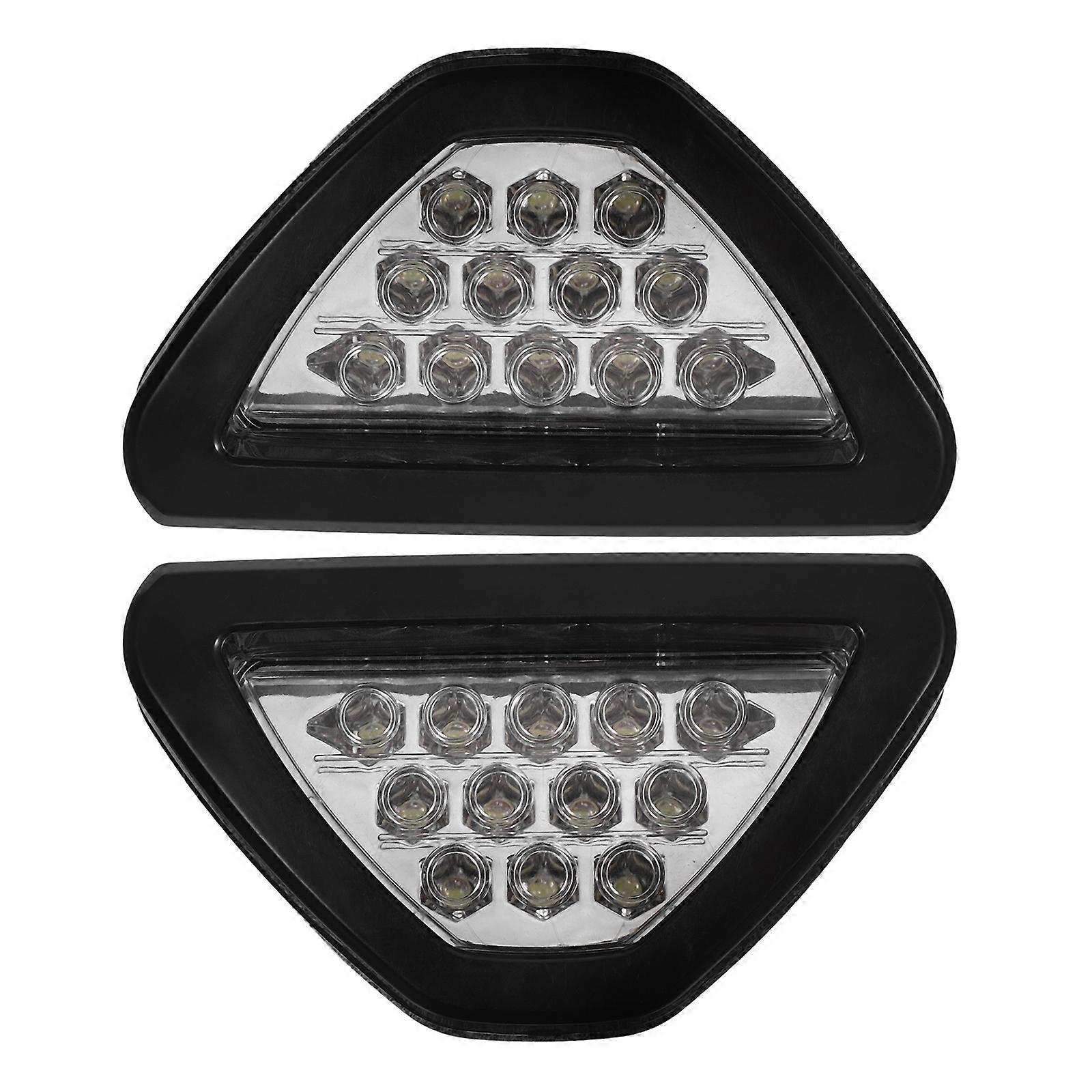 Rear Flash Light Triangle Brake Light for Vehicles 6Pcs Safety Lamp