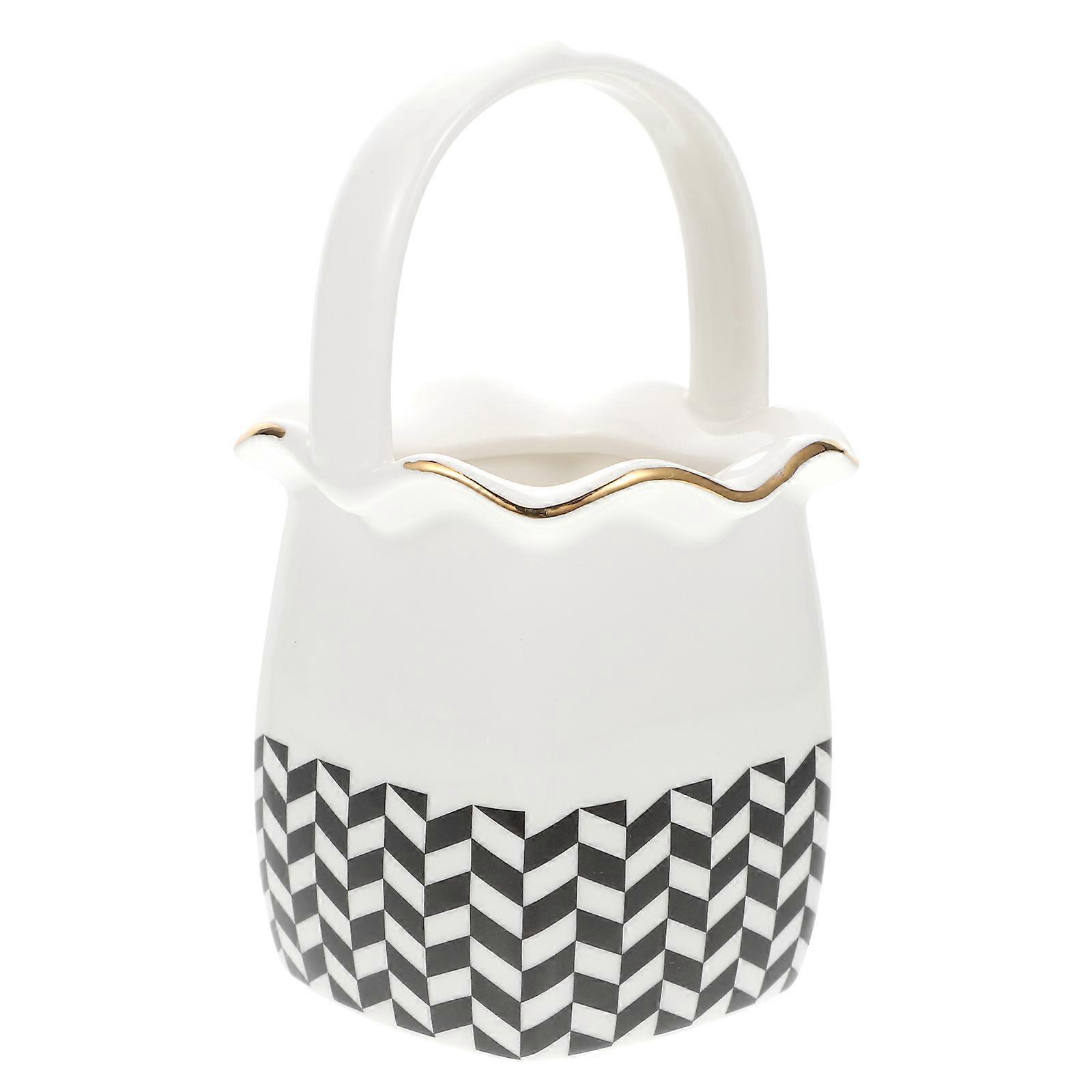 Practical Kitchenware Ceramic Utensil Holder for Countertop Use 2Pcs