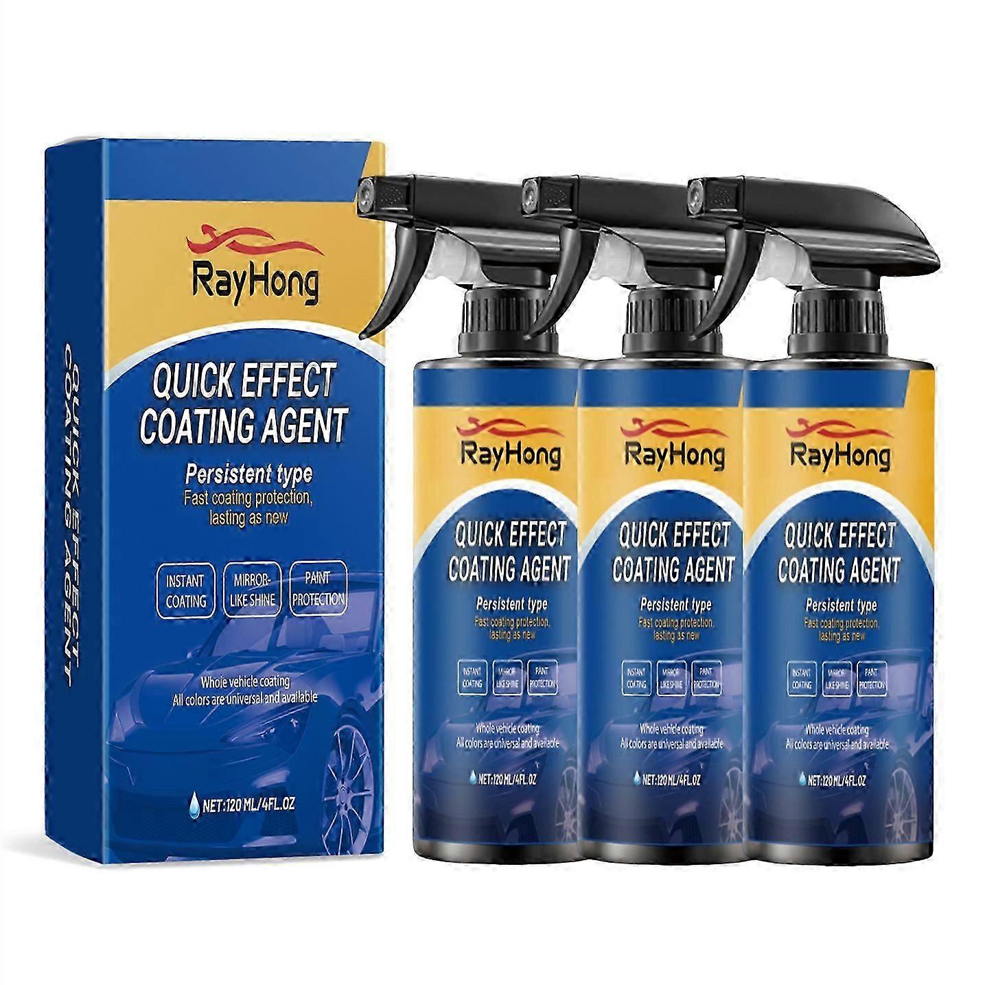 3pack 2025 New Car Coating Spray,3 In 1 Multi-functional Quick Effect Coating Agent