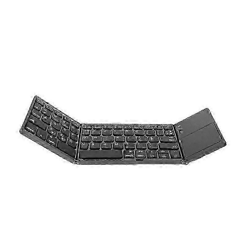 Foldable Bluetooth Keyboard with Touchpad - Compatible with iOS, Android, Windows for Portable Use