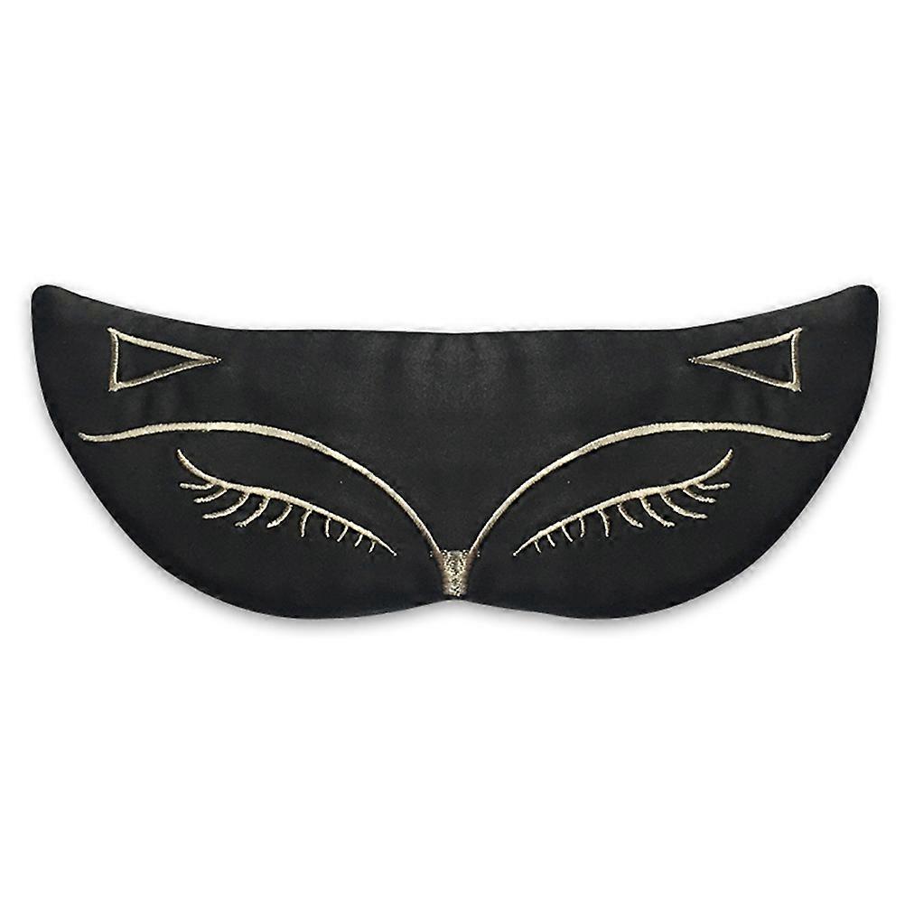 Sleep Eye Mask Silk Eye 3Pcs Black Soft Lightweight
