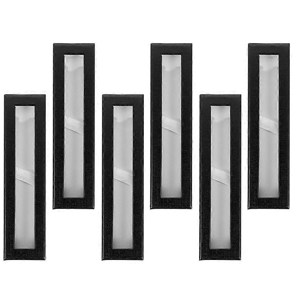 Pen Wrapping Box Paper Pen Case for Storage Use 12Pcs Black Colored