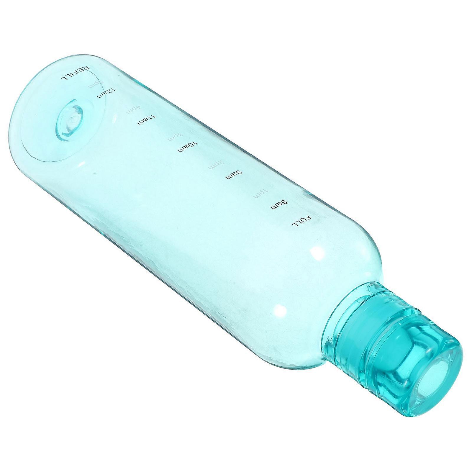 Portable Clear Water Bottle Durable Water Bottle with Time Scale 3Pcs