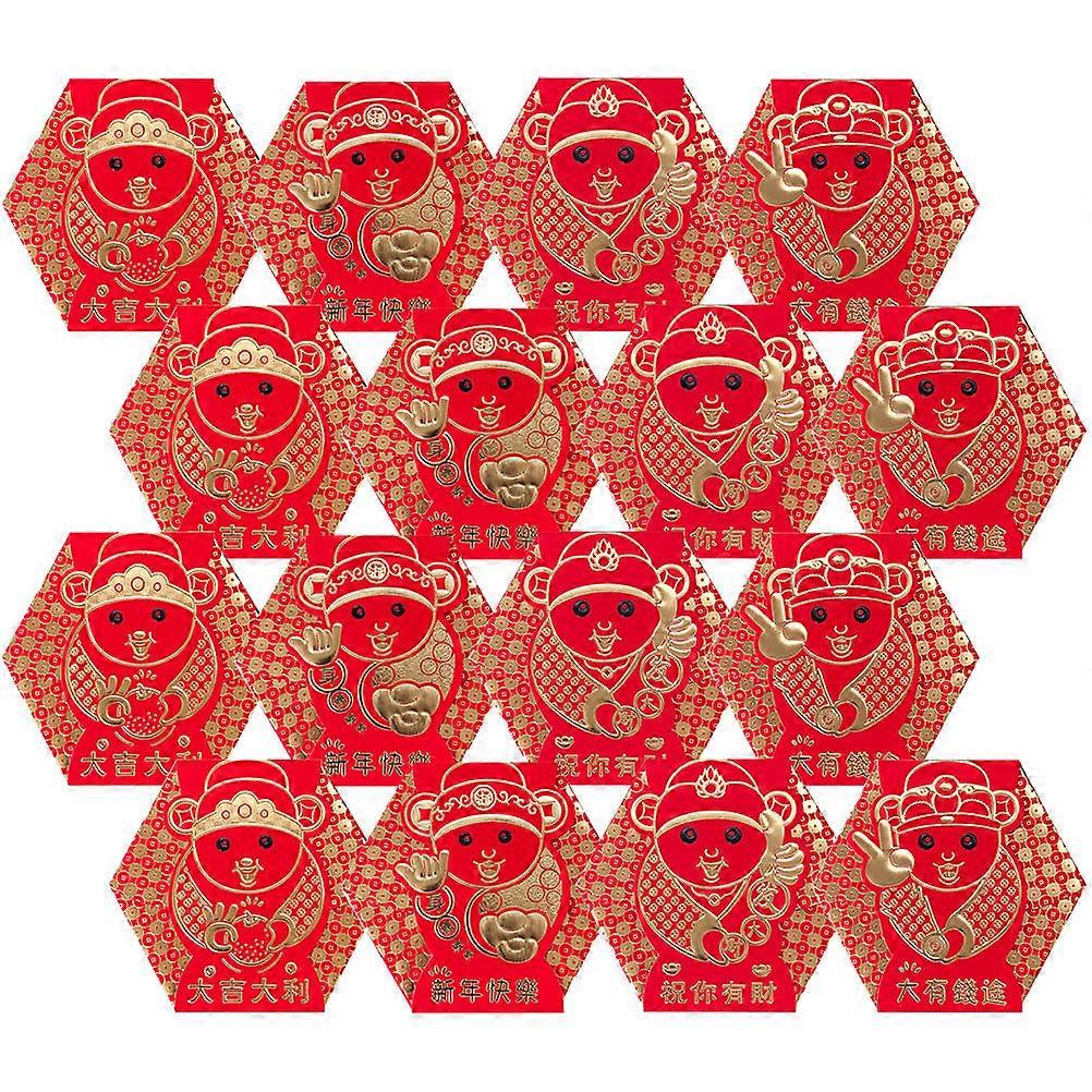 Chinese Traditional Red Envelopes for Luck Money Packets 80Pcs Red Packet Set