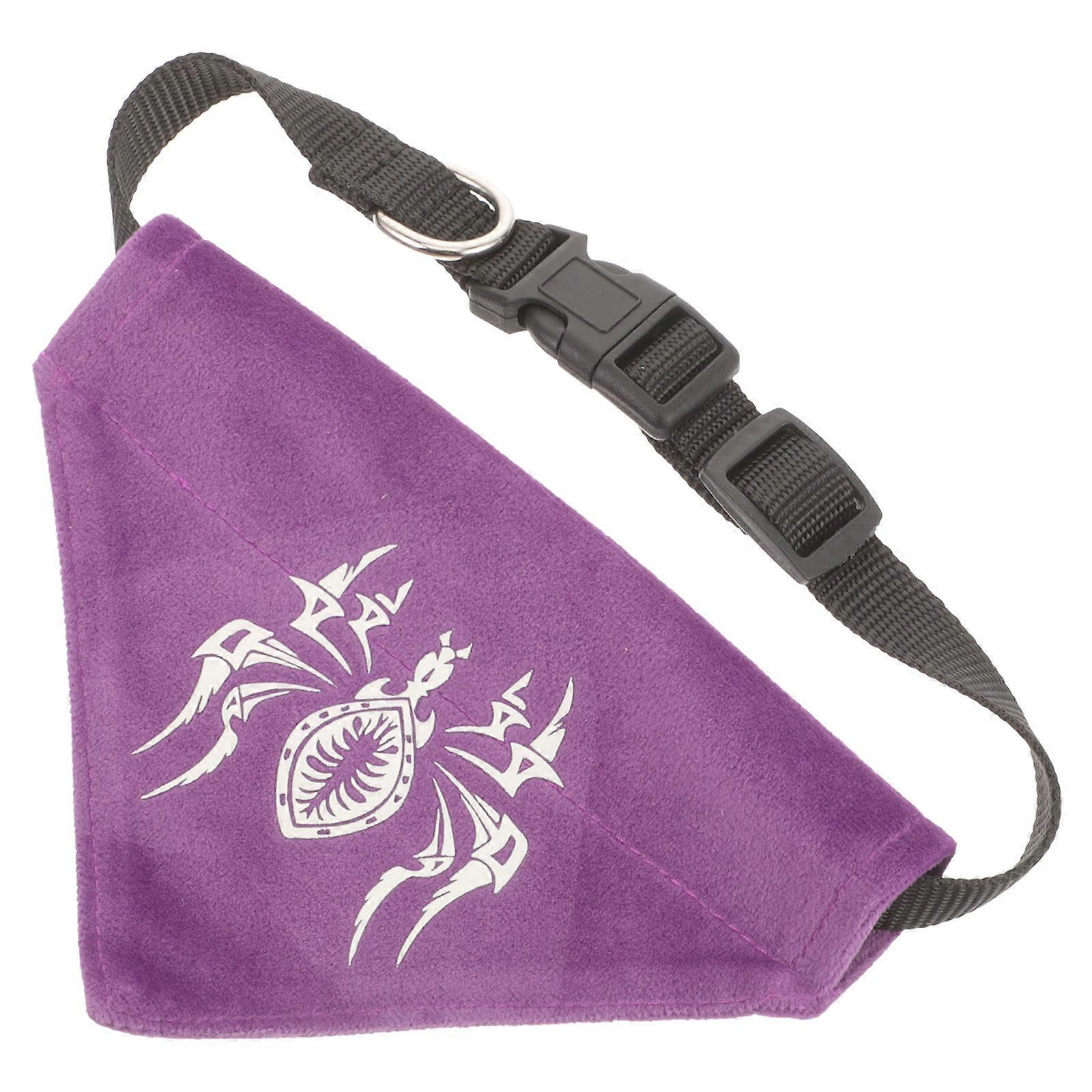 Portable Dog Bandana for Halloween Decorative Use 3Pcs Glow in Dark Bandanas