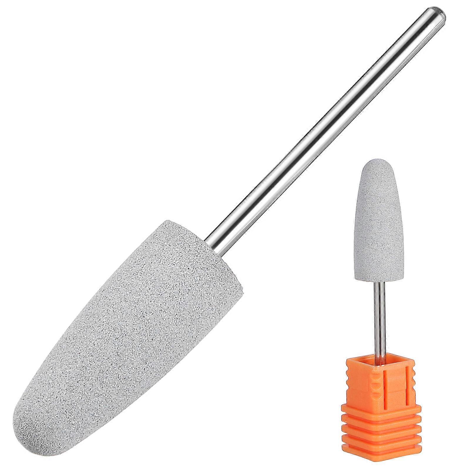 Nail Grinding Head Silicone Drill Bits for Manicure 3Pcs Transparent Set