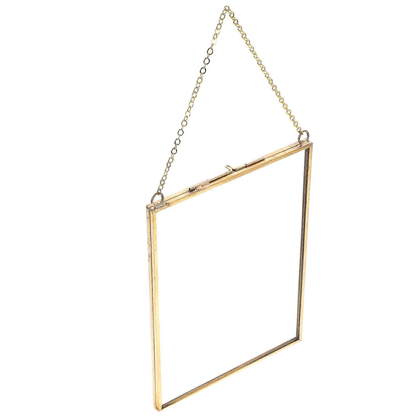 Hanging Glass Picture Frame Specimen Holder Transparent 3Pcs Set