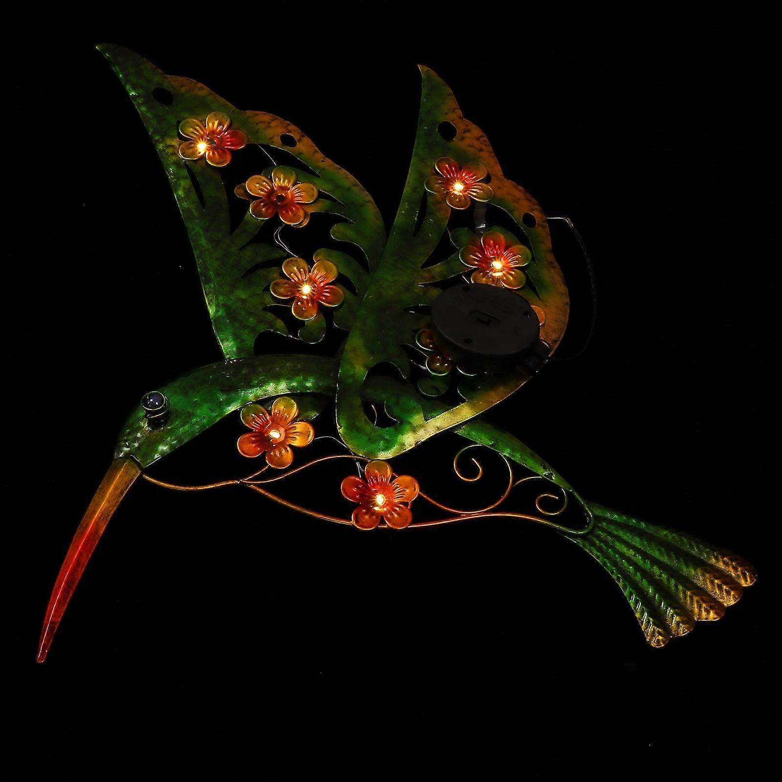 Iron Wall Hanging Bird Pendant for Garden Decor 2Pcs Decorative Ornament