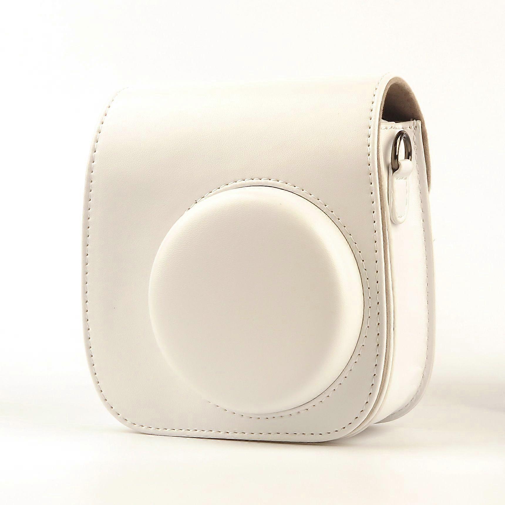 Instax Mini 12 Camera PU Leather Case, Camera Protective Bag White