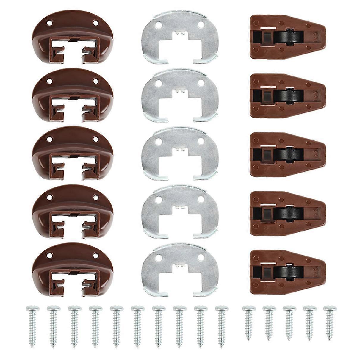 5Sets Drawer Track Slide Kit,Track Drawer Guides Furniture Parts