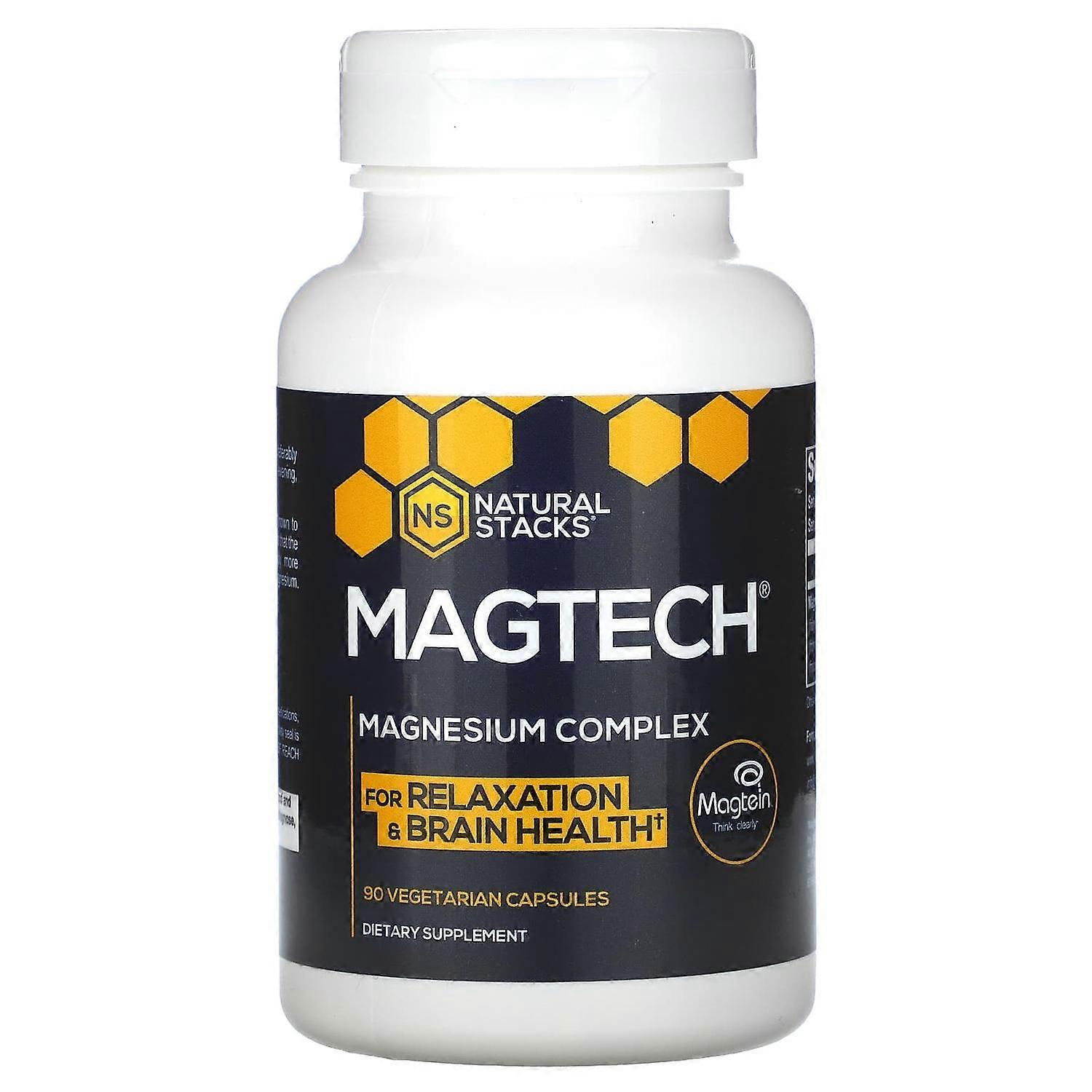 Natural Stacks, MagTech, Magnesium Complex, 90 Vegetarian Capsules