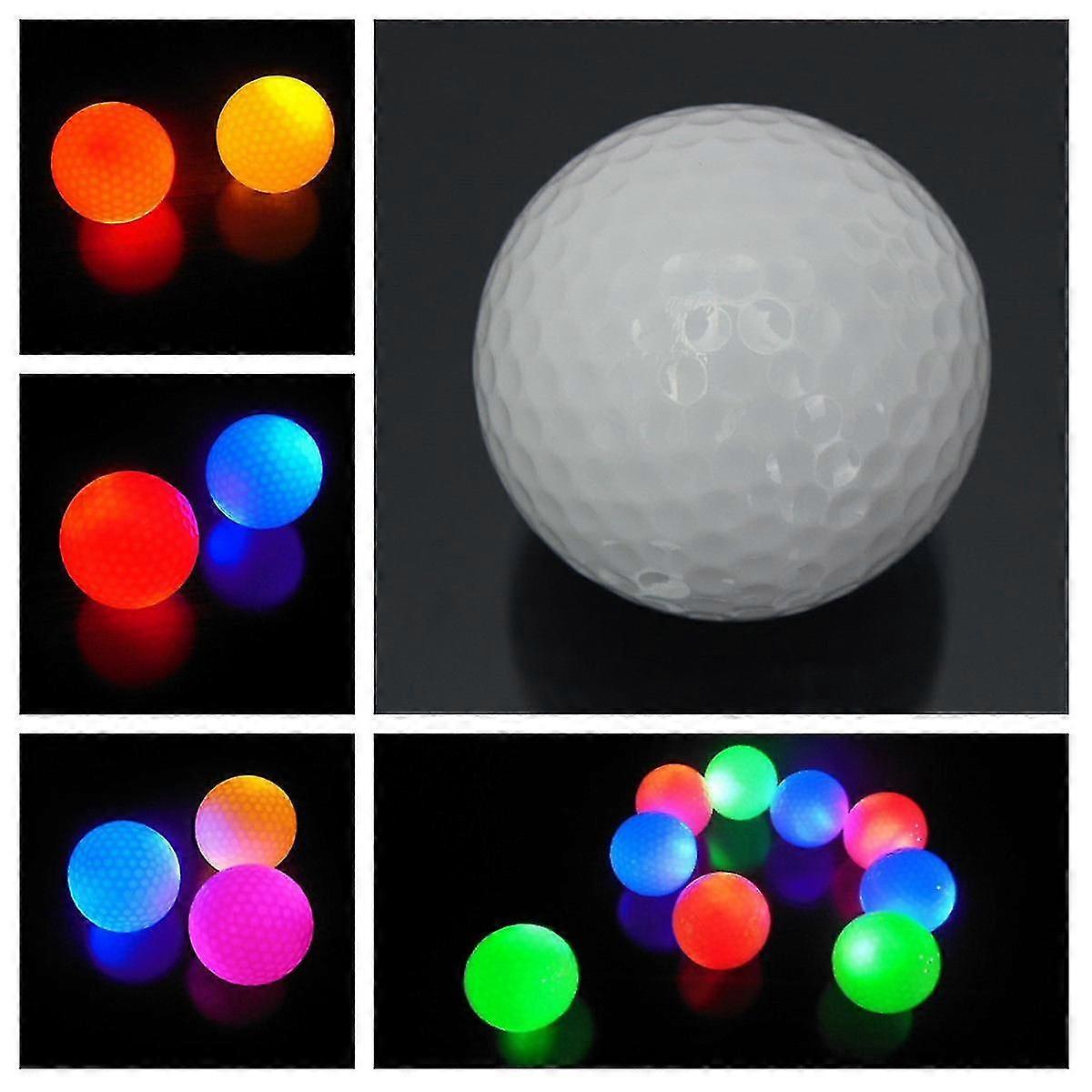 Light-up Flashing Night Light Glowing Fluorescence Golf Ball Golfing