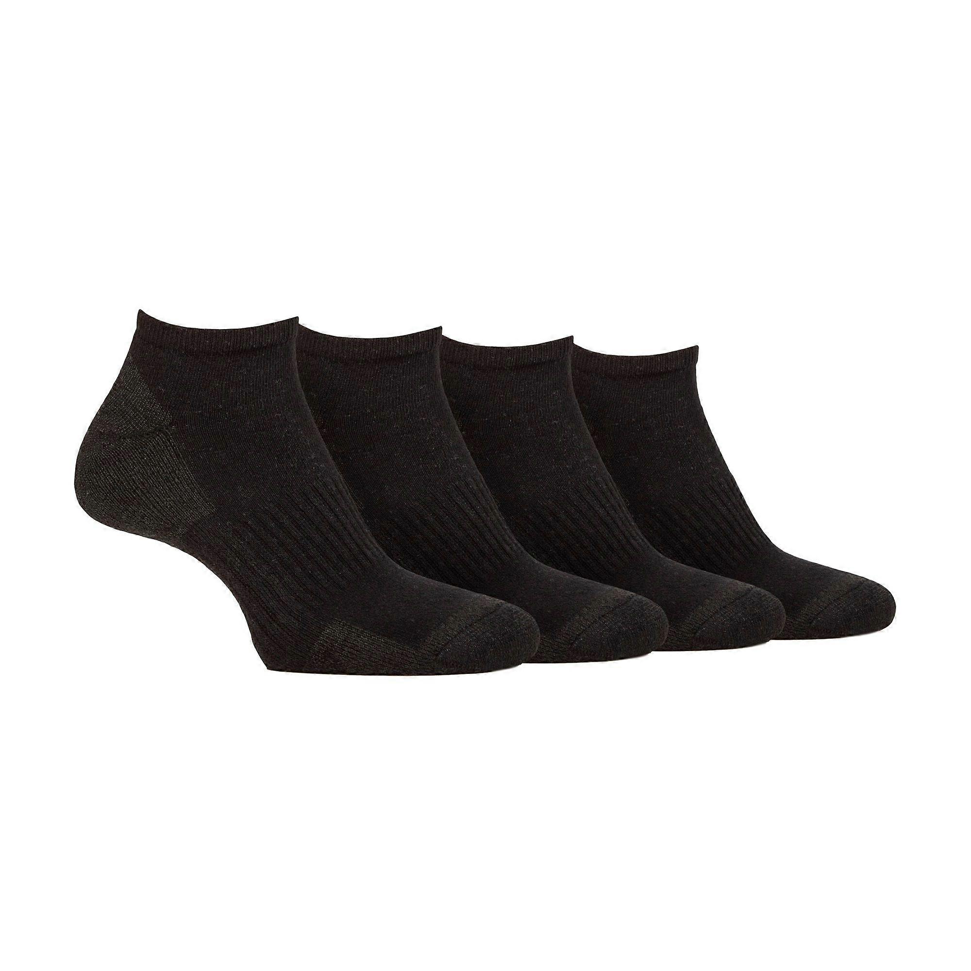 Jeep - 4 Pack Mens Cushioned Trainer Socks