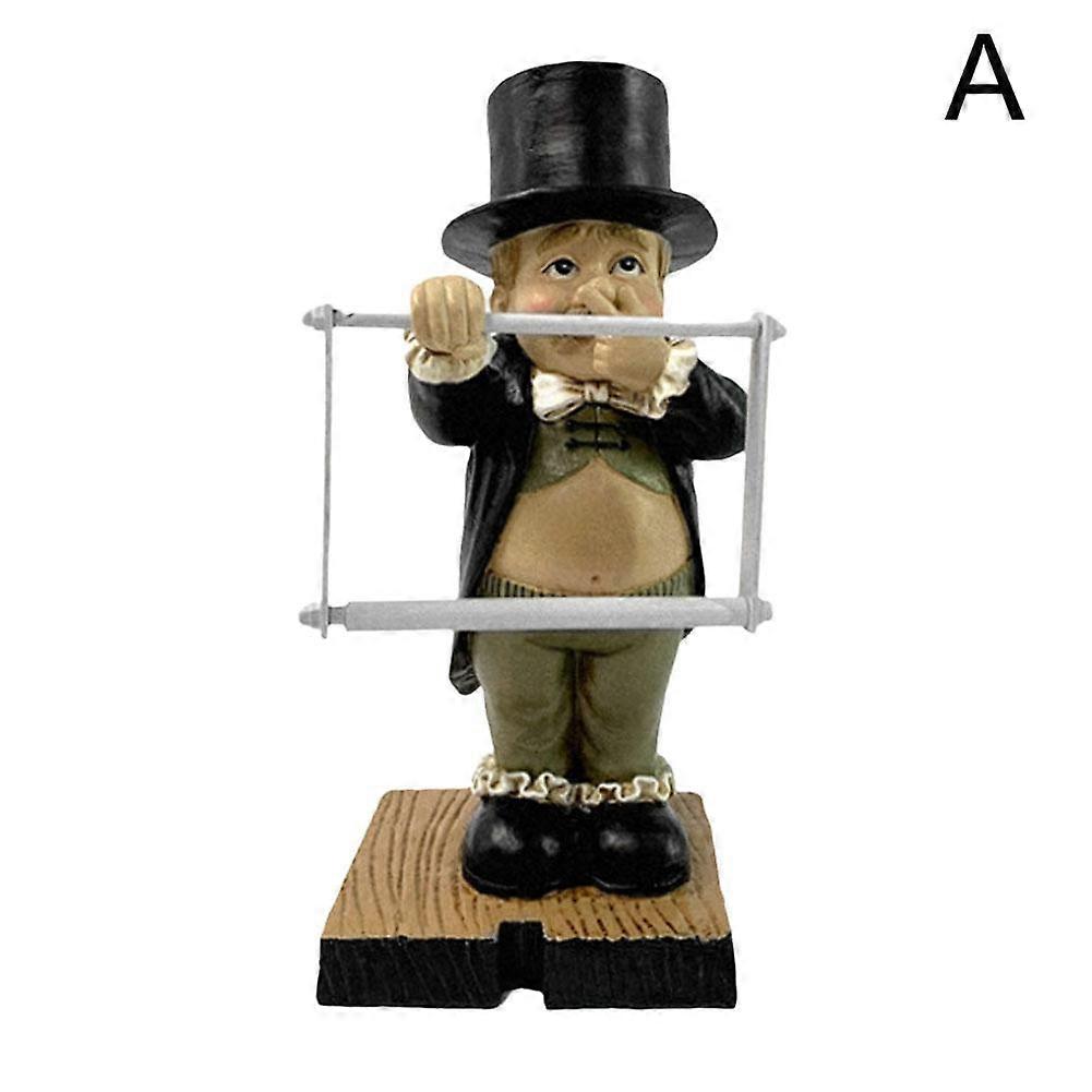 Elegant Resin Gentleman Tissue Box Holder for Home and Office Desk Organizer