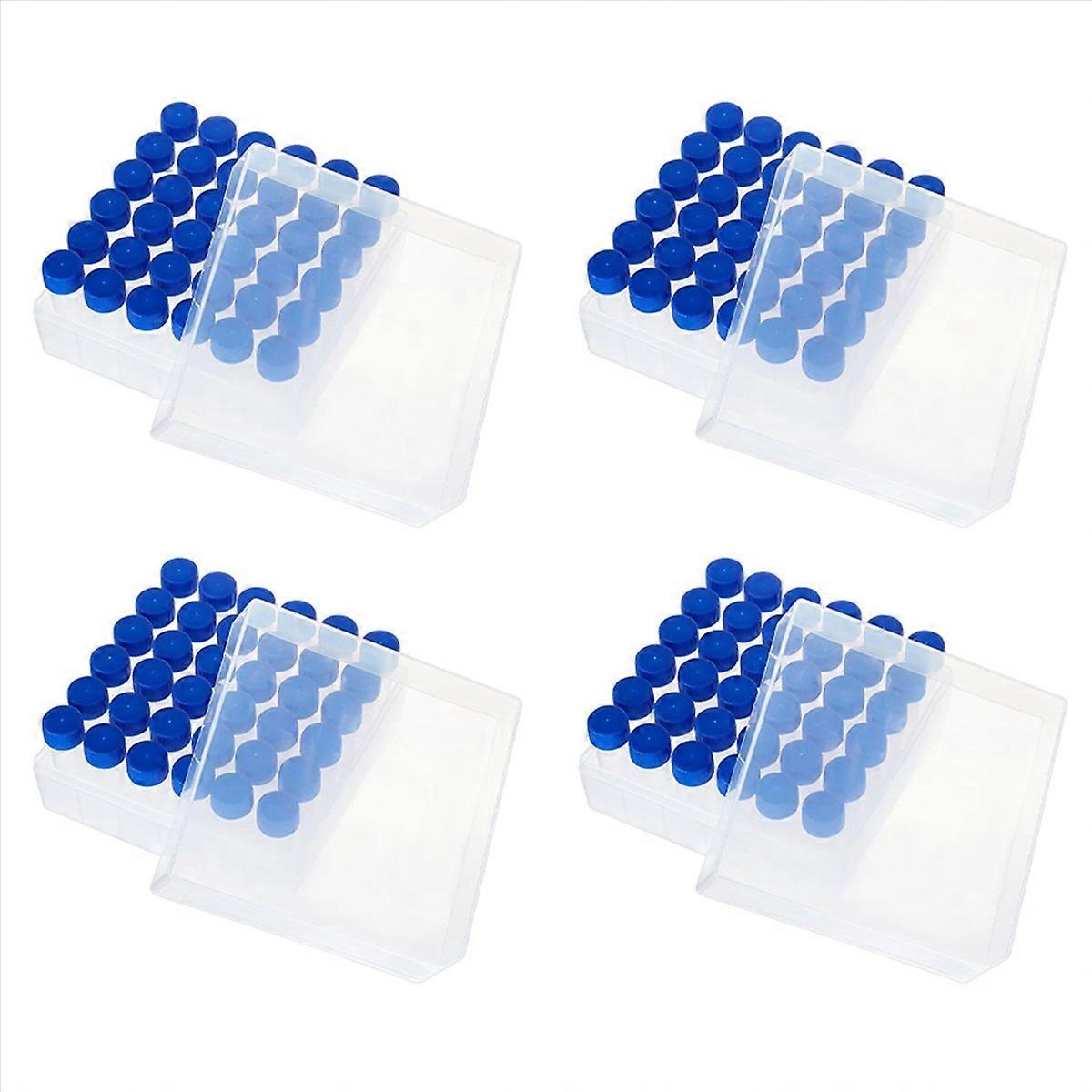 144Pcs 5Ml Tubes Plastic Vials with Screw Caps Small Sample Tubes Test Tubes with Storage Box for La