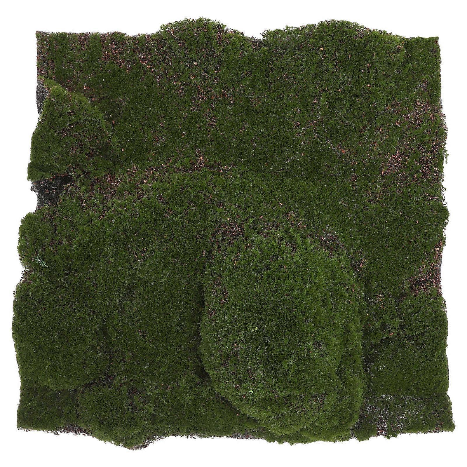 Floral Moss Artificial Grass Rug for Decor 5Pcs Realistic Moss Mat for Garden