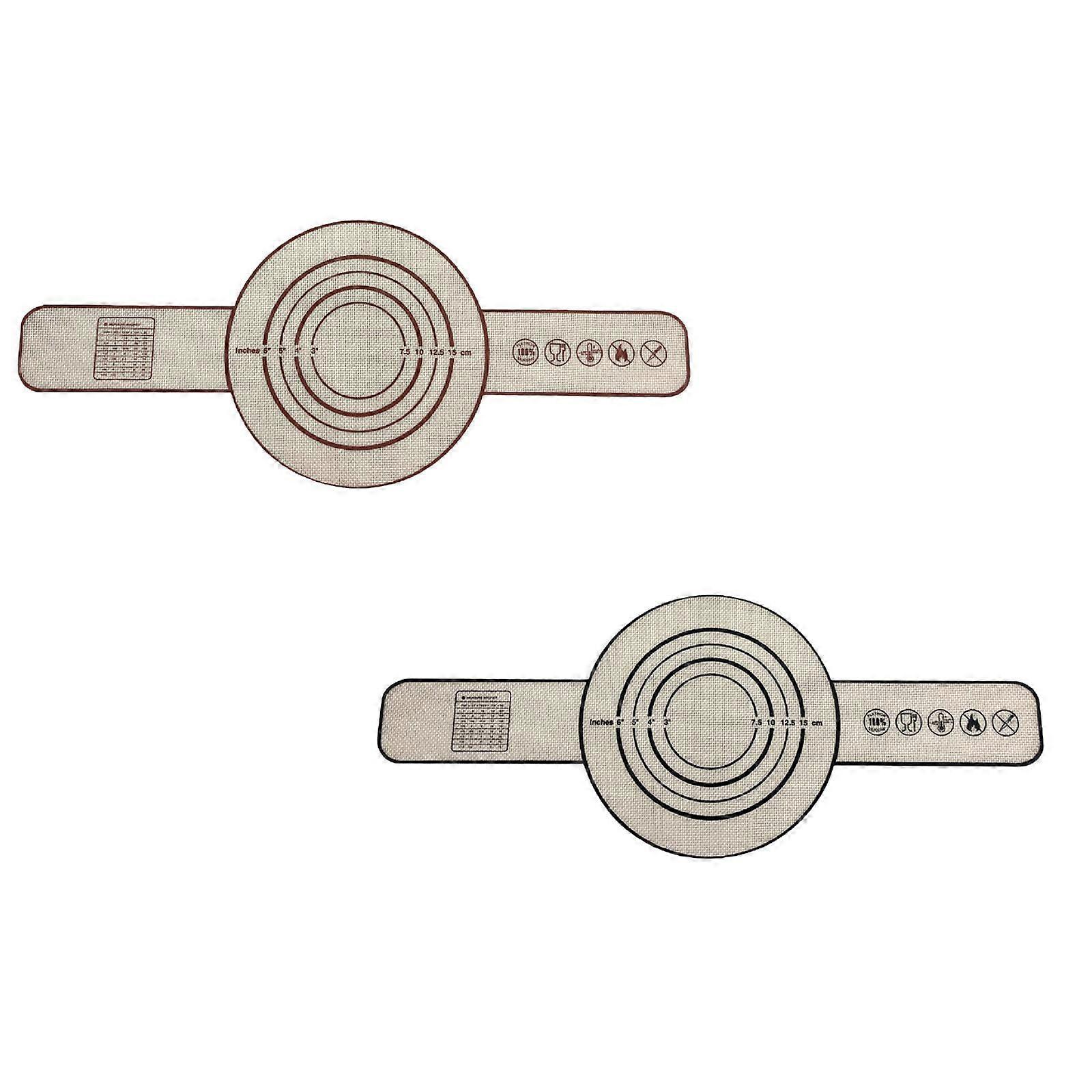 Kitchen Bread Baking Pad Silicone Baking Tools Dough Transfer Baking Pad Silicone Suspenders Kneading *2PCS