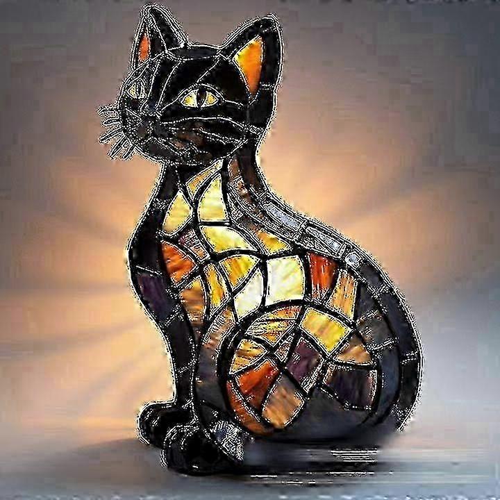 Veilleuse LED créative en résine en forme d'animal pour décoration de bureau