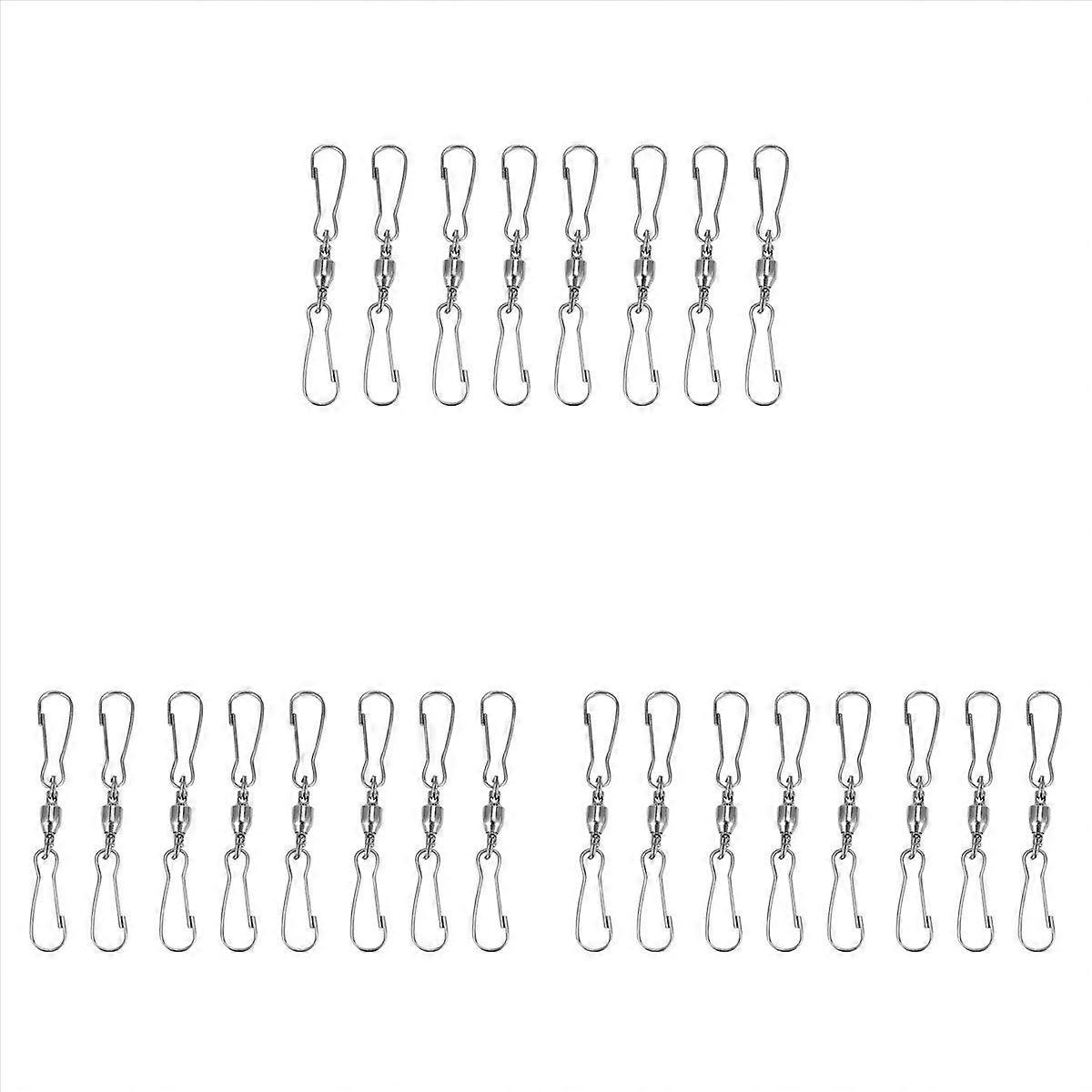 8 Pack Double Clip Swivel Hooks for Wind Spinners, Windsock