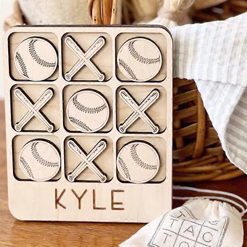 Rustic Busy Board Tictactoe Trap Family Game for Boys Girls Logical Thinking