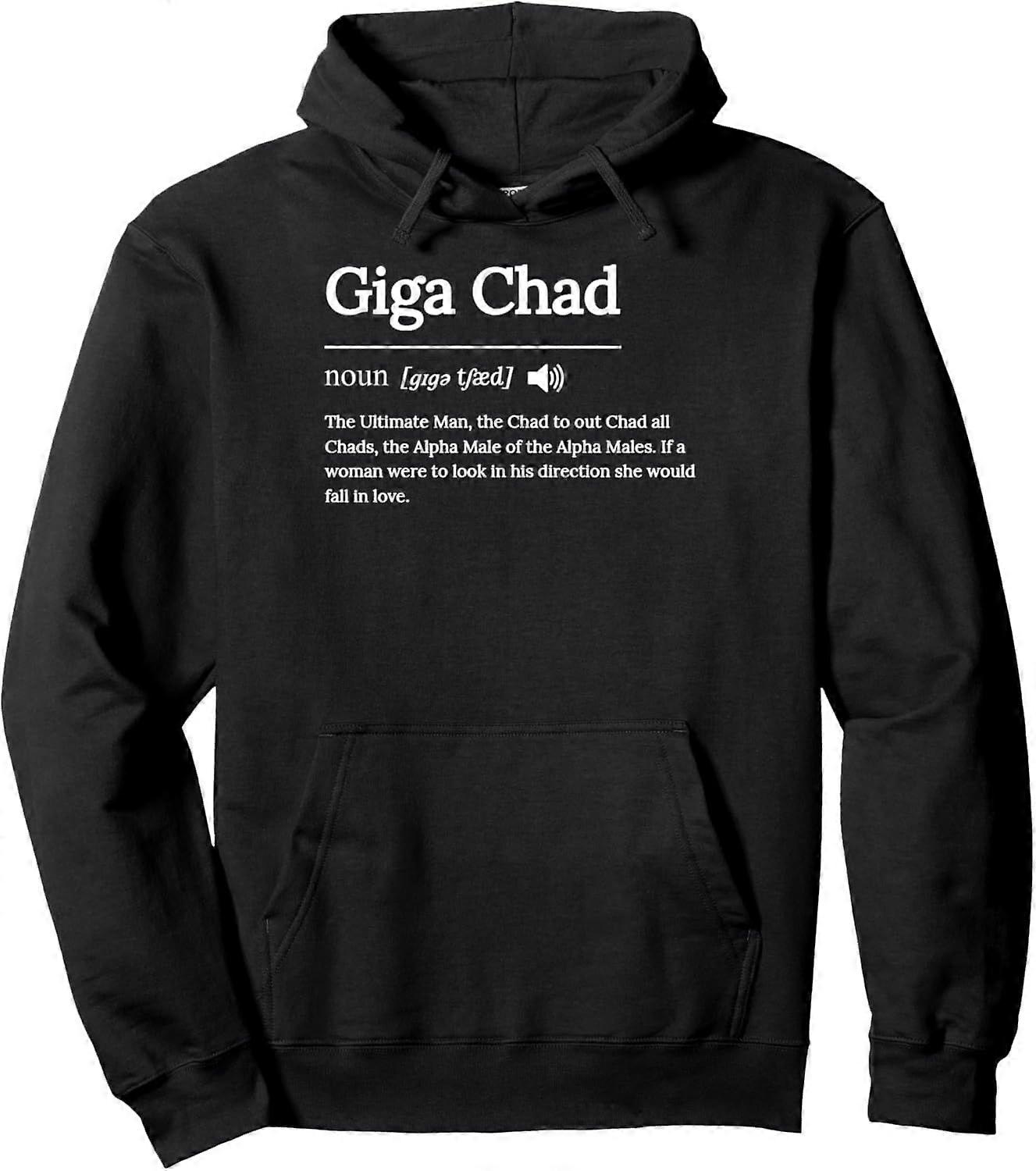 Drôle Giga Chad Définition Pull à capuche ER 1834