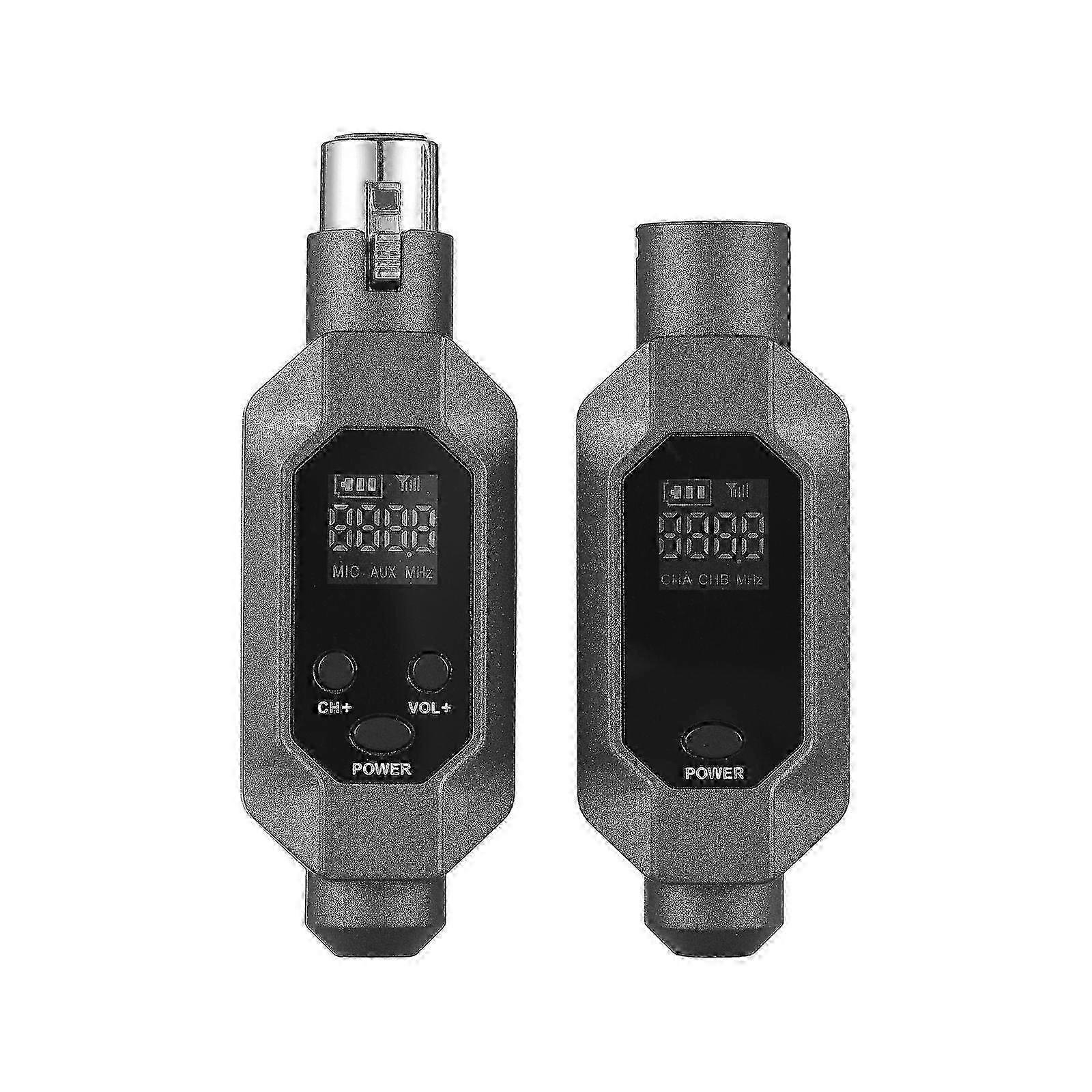 Hot Microphone Wired to Wireless Xlr Transmitter and Receiver UHF Wireless Mic