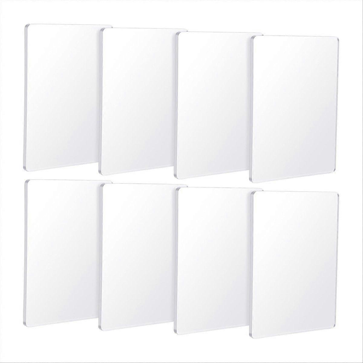8Pack Monoprinting Print Plates 5 X 7 Inch Reusable Silicone Plate Class Printing Plates for Printm
