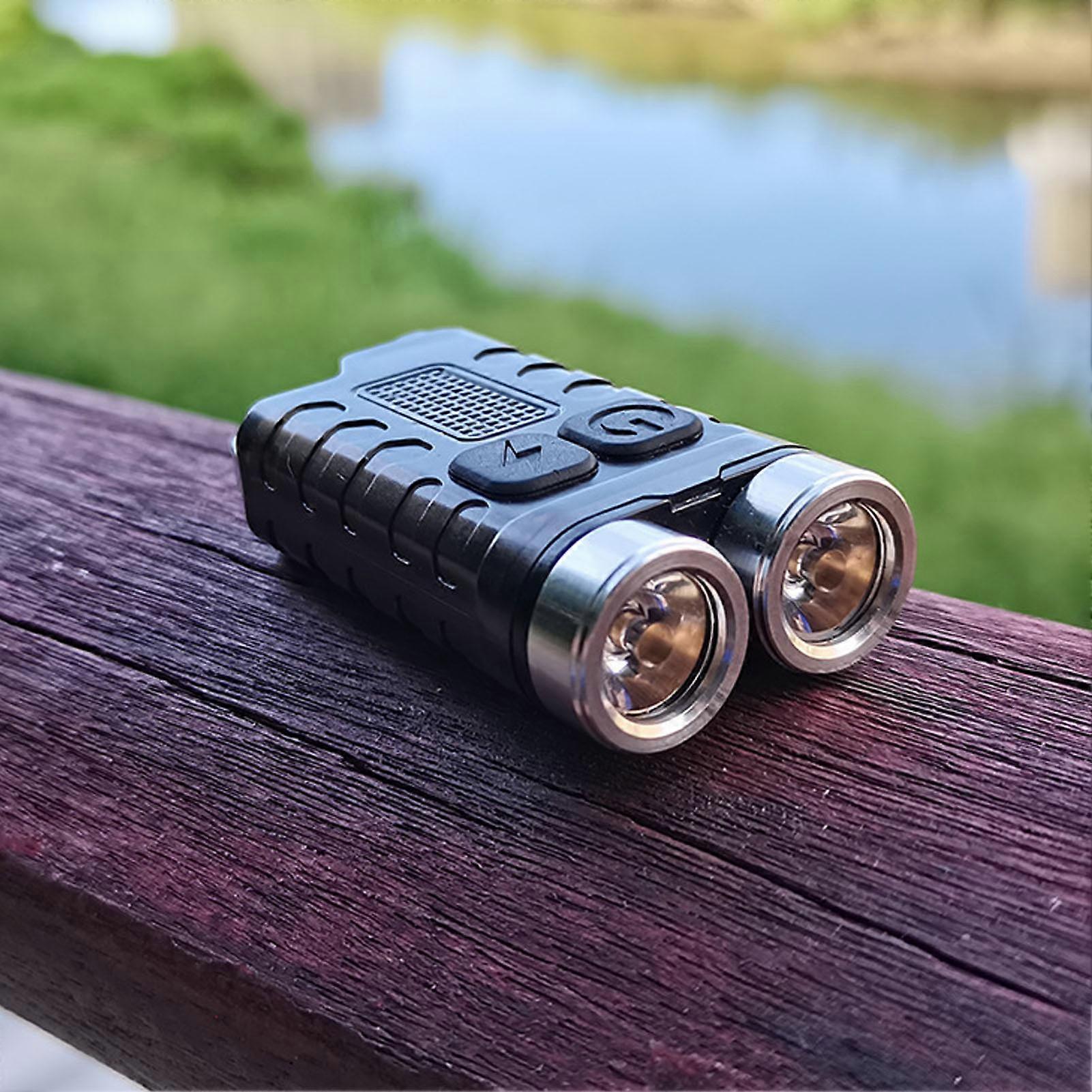 Mini Powerful Keychain Flashlight LED Red UV Blue Light 900LM Rechargeable Small 12 Modes IP65 Waterproof Tail Magnet V3 