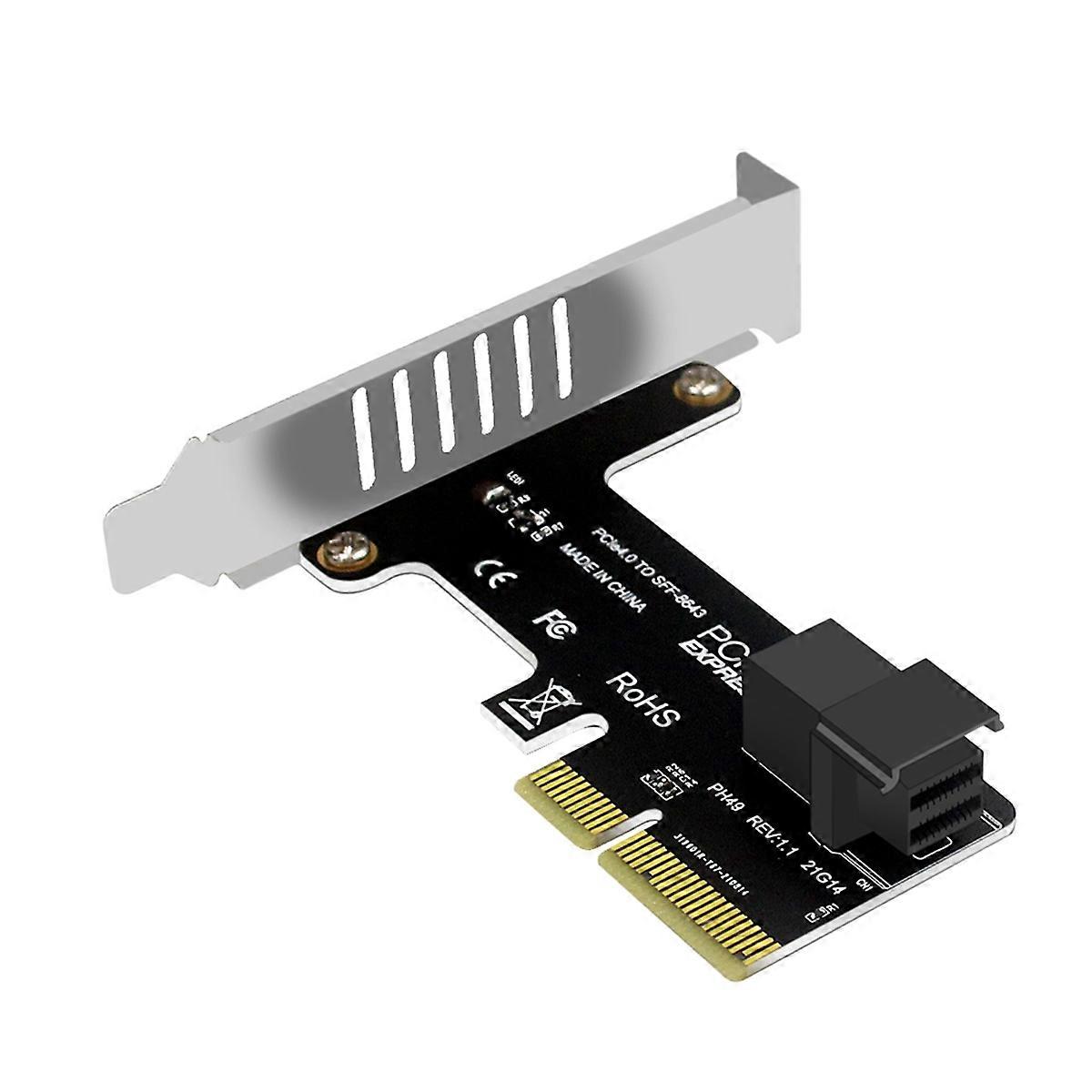 PCI-E to SFF-8643 Expansion Card PCIe X4 to SFF8643 Adapter for PCI-EX4/X8/X16 NVMe SSD Solid State Drive Riser