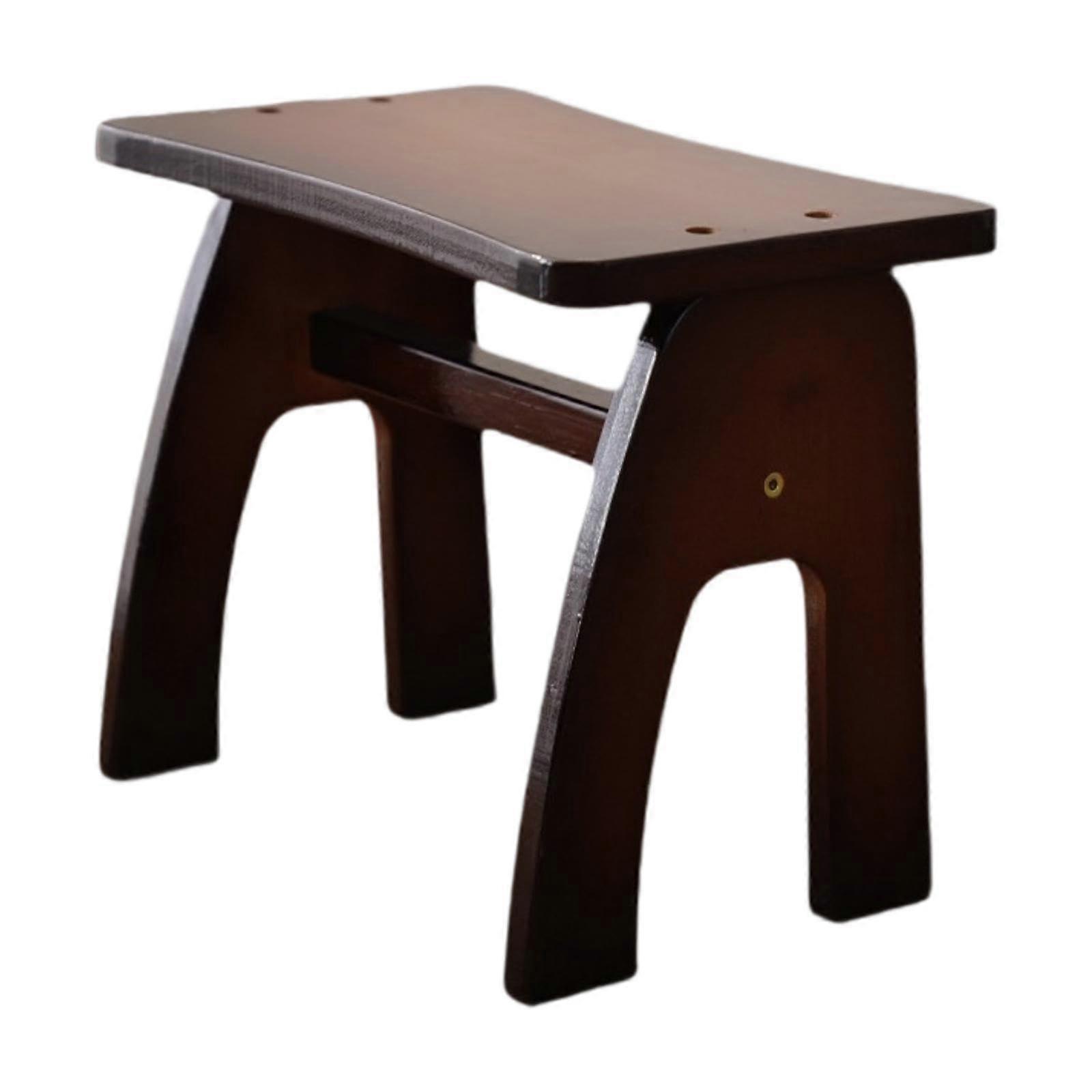 Wood Stool Multipurpose Lightweight Sturdy Rustic Footstool Footrest For Sofa Side Beside Home Entryway Nursery