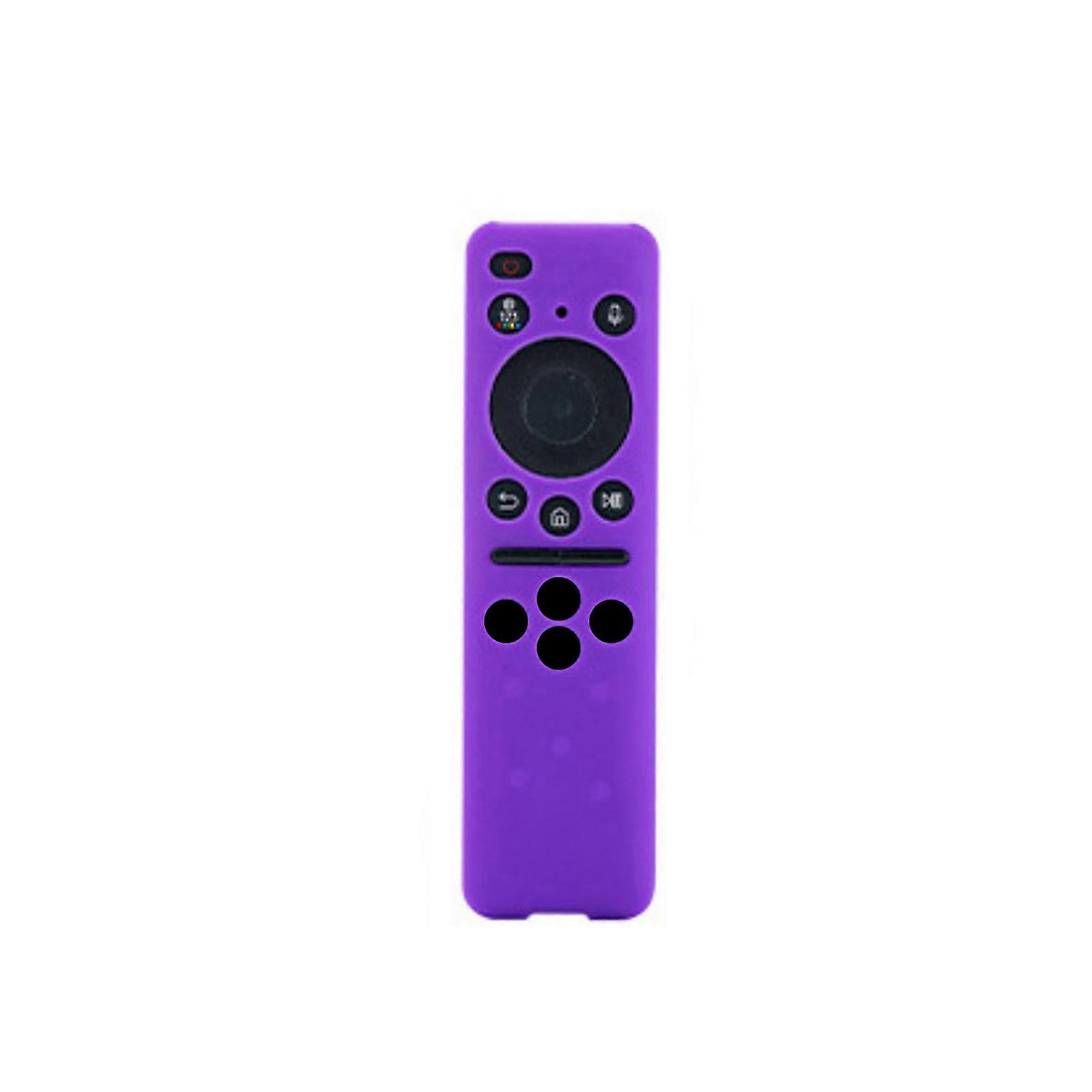 Flexible Silicone Remote Protector Soft Protective Sleeve Shockproof Anti Drop 360 Degree Coverage for BN5901432A  P urple